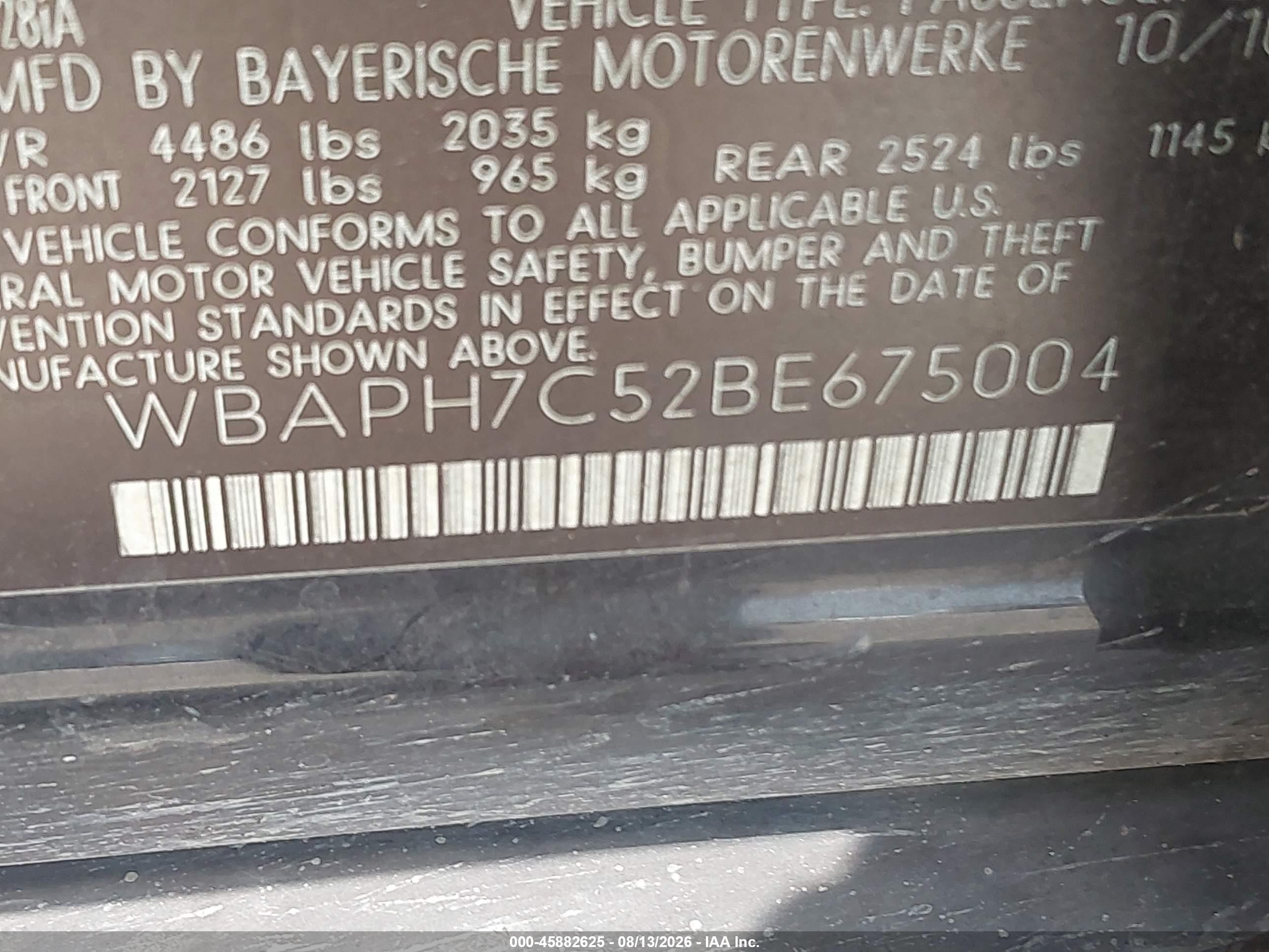 2011 Bmw 328i   Black vin: WBAPH7C52BE675004