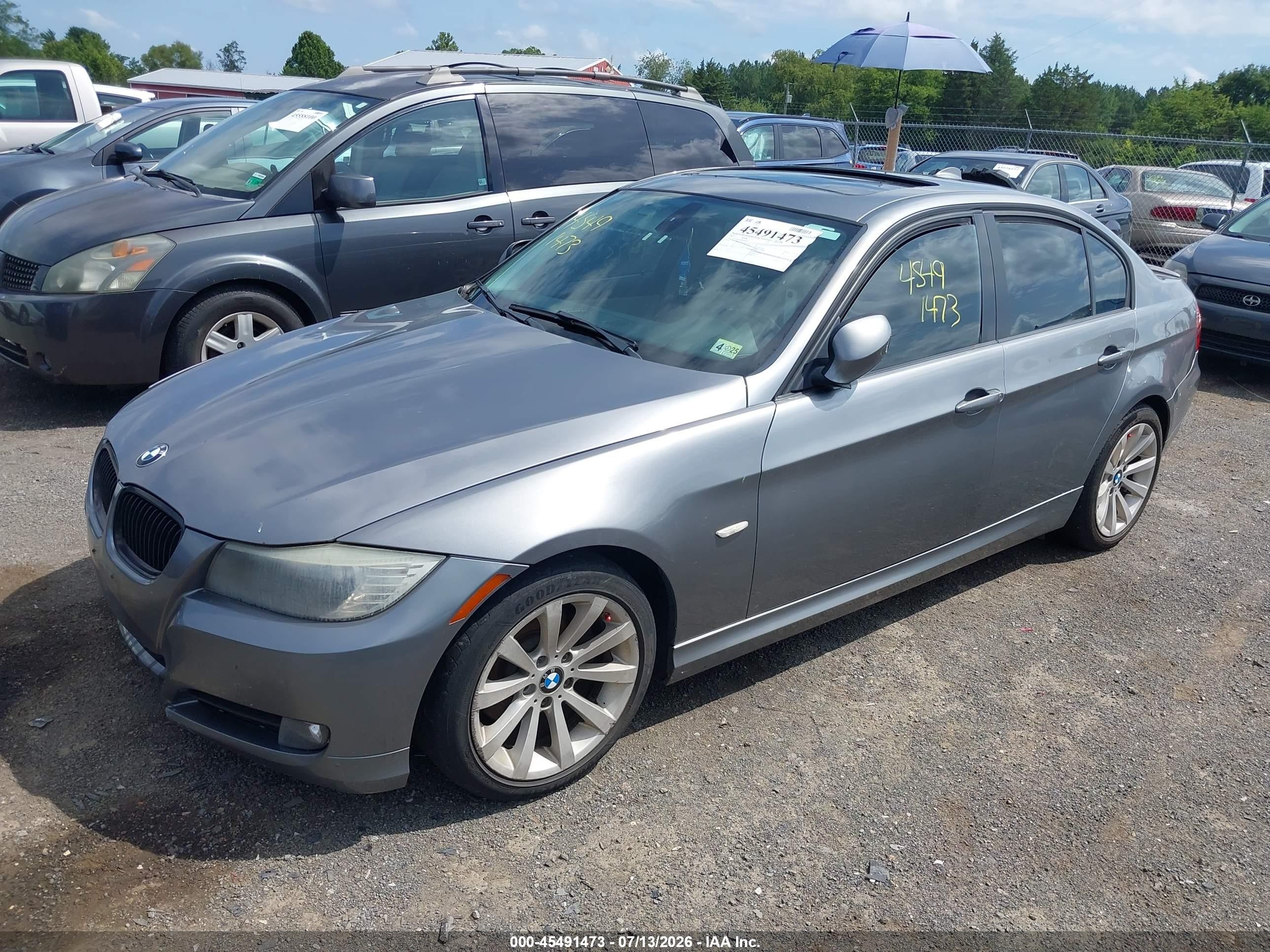 2011 Bmw 328i   Gray vin: WBAPH7C53BE460327