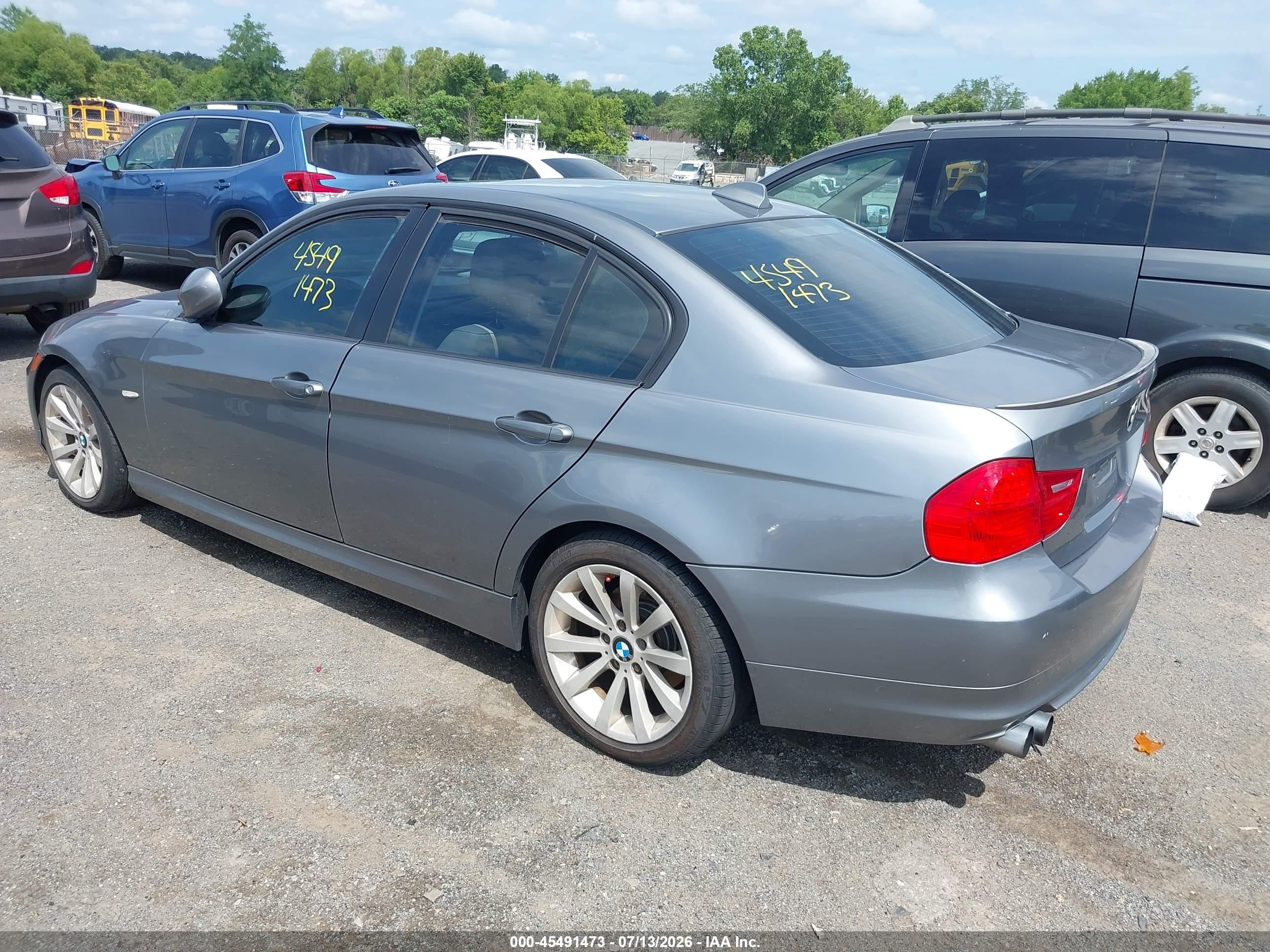 2011 Bmw 328i   Gray vin: WBAPH7C53BE460327