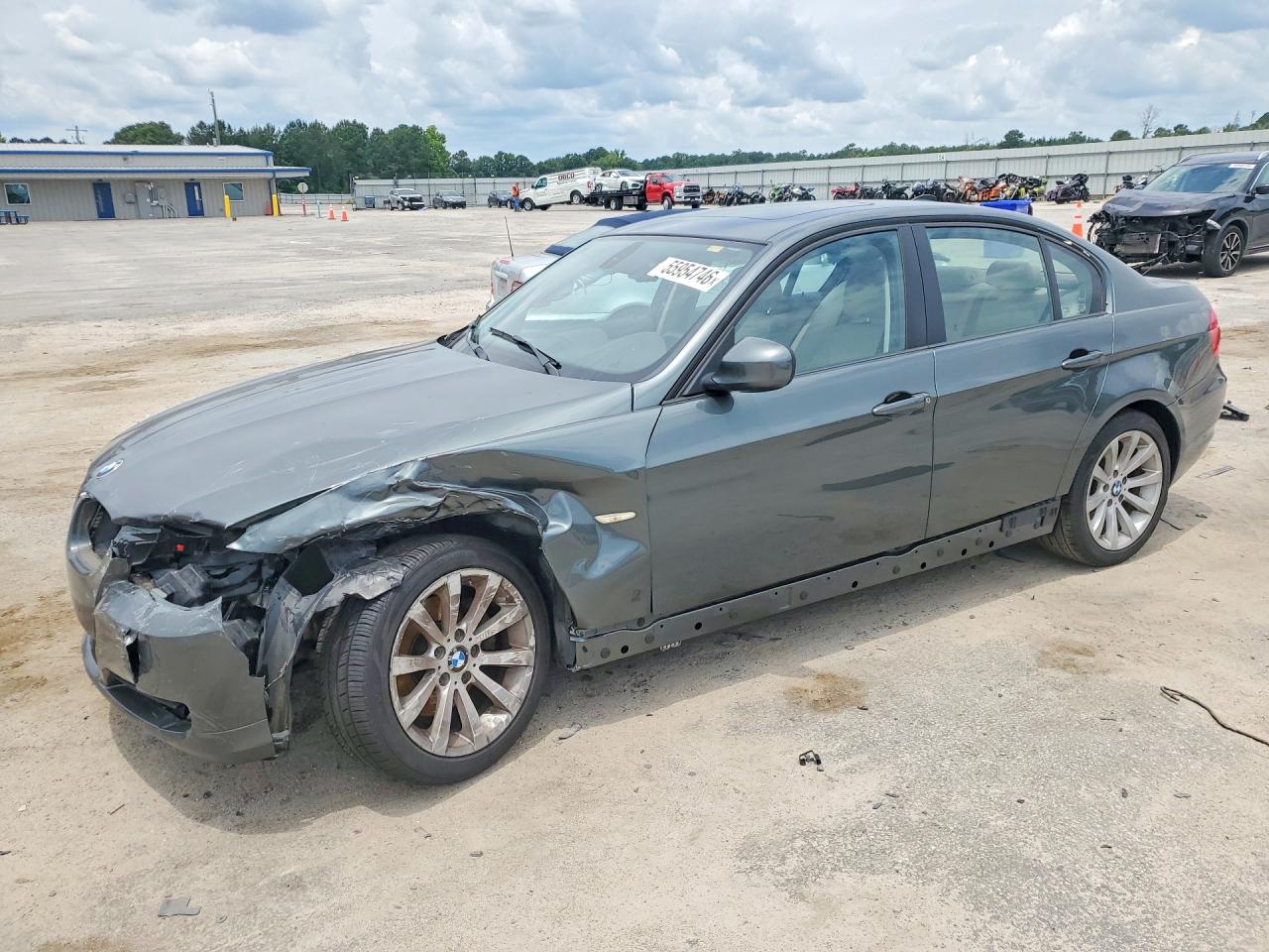 2011 Bmw 328 I Gray vin: WBAPH7C58BE680465