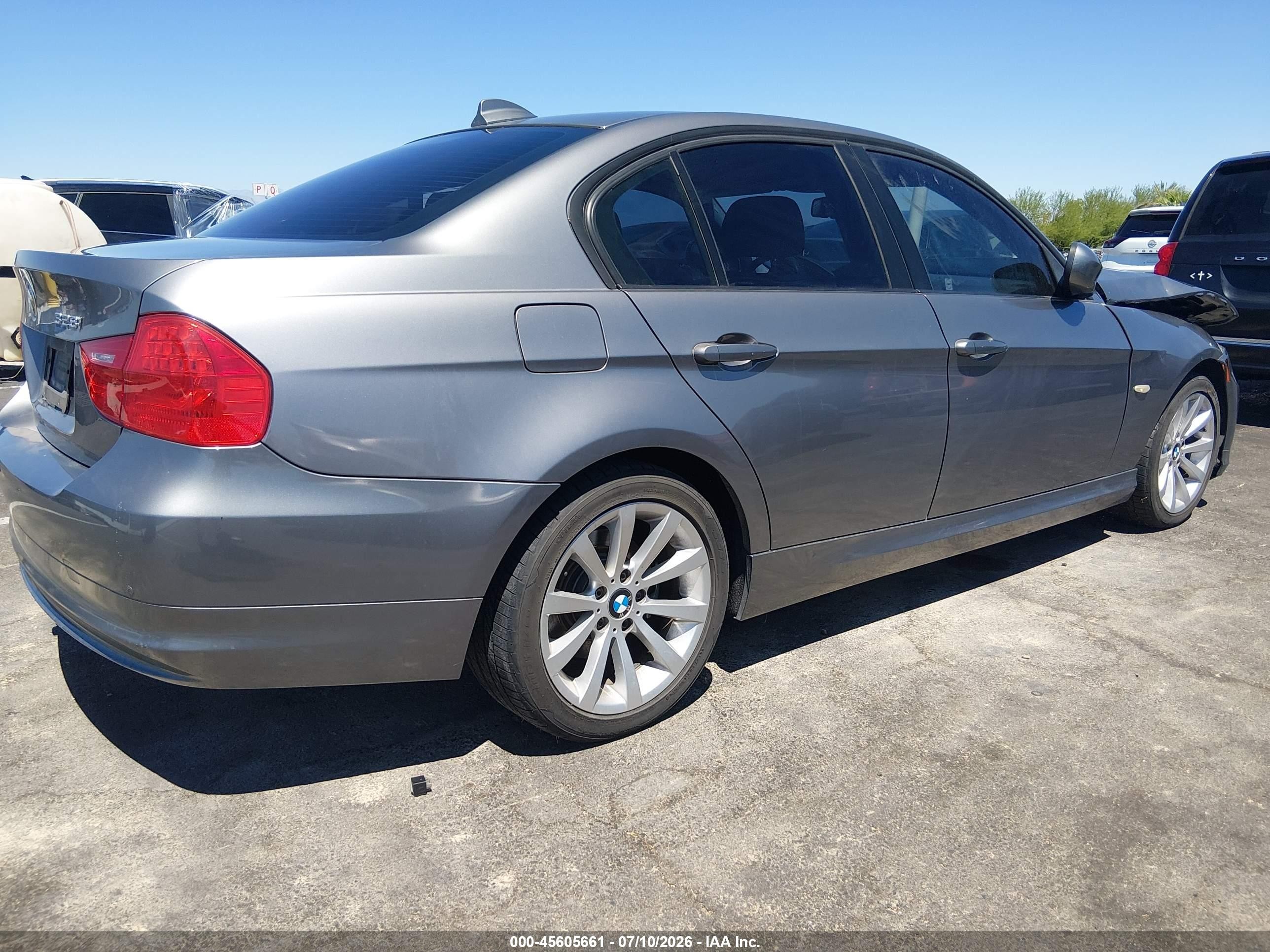 2011 Bmw 328i   Gray vin: WBAPH7G50BNM59047