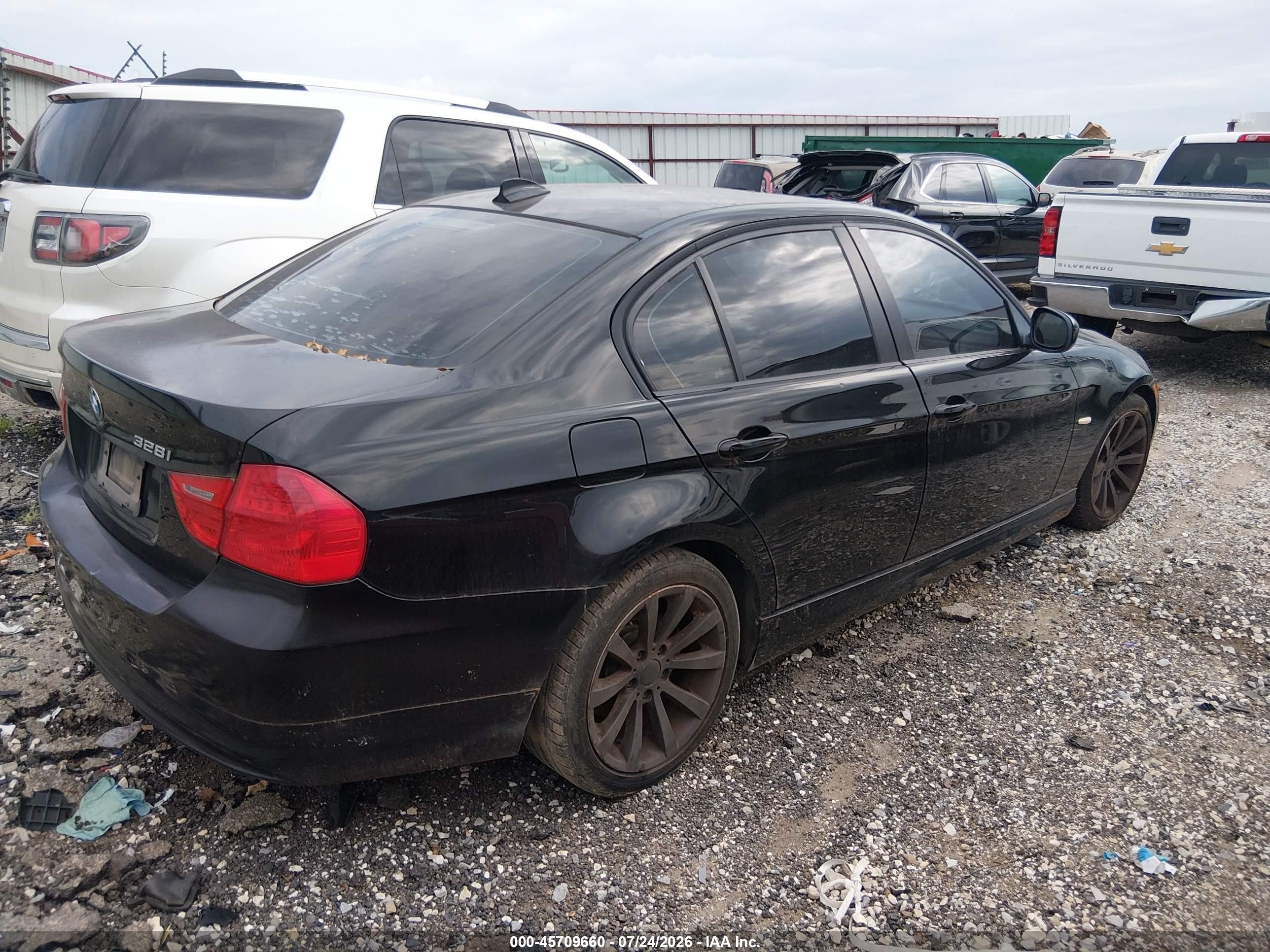 2011 Bmw 328i   Black vin: WBAPH7G53BNN03400