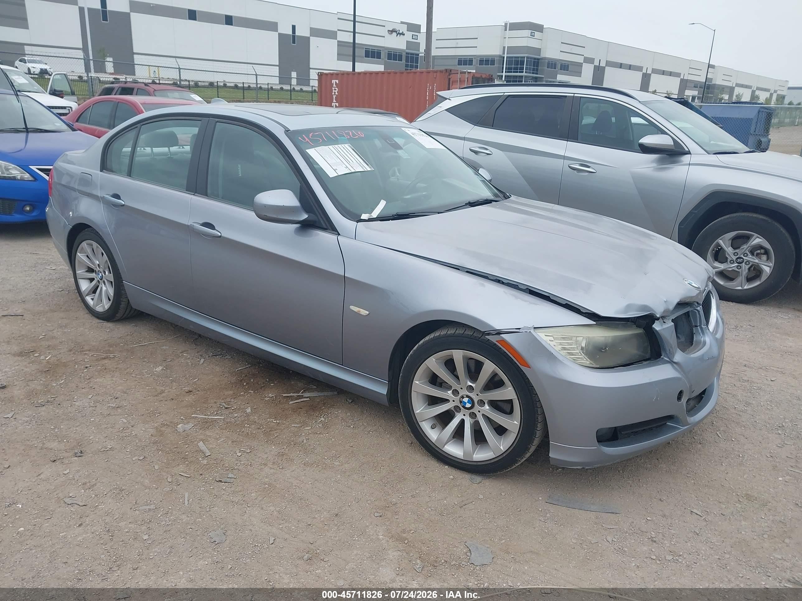 2011 Bmw 328i   Light Blue vin: WBAPH7G54BNM58080