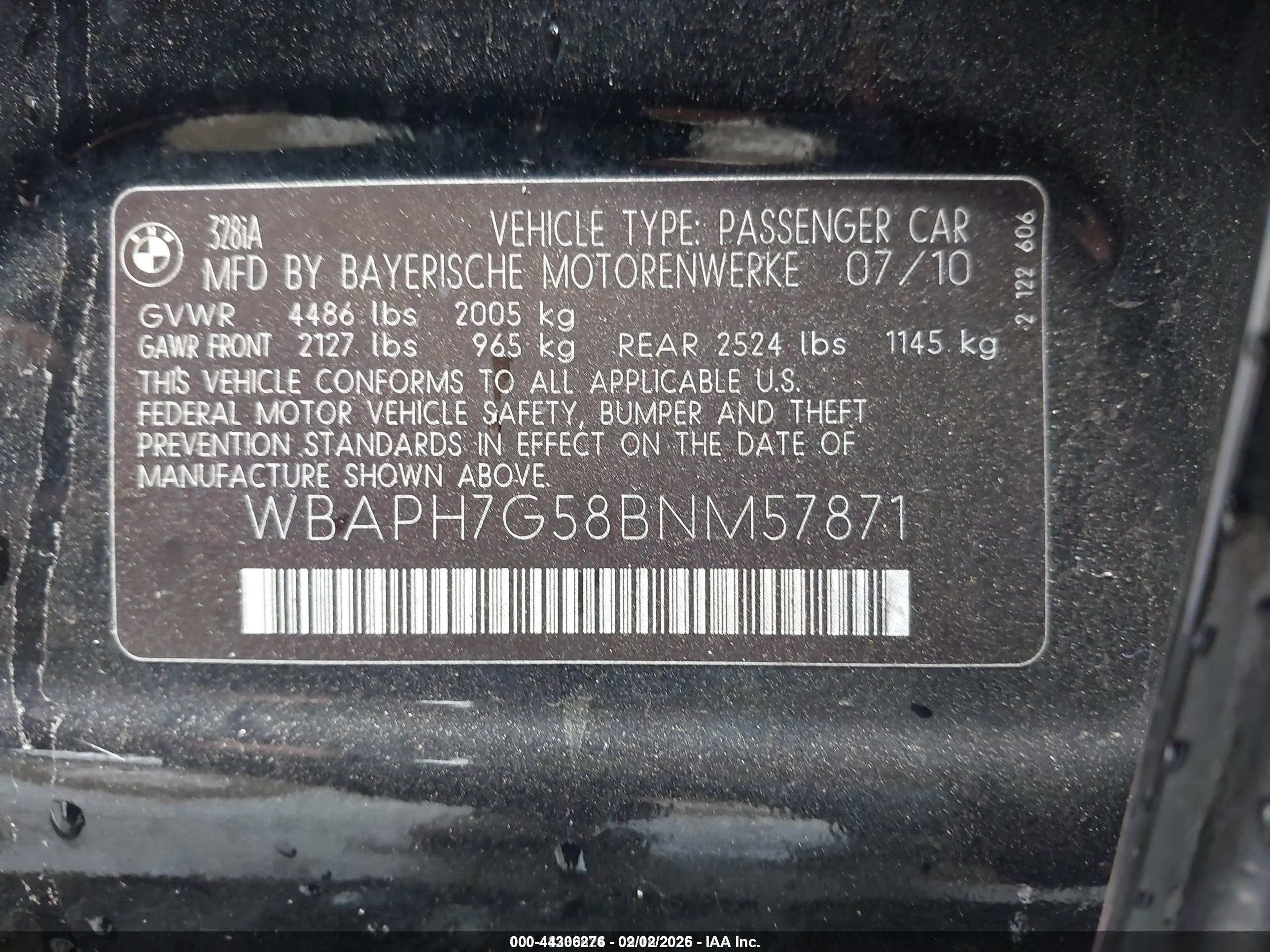 2011 Bmw 328i   Черный vin: WBAPH7G58BNM57871