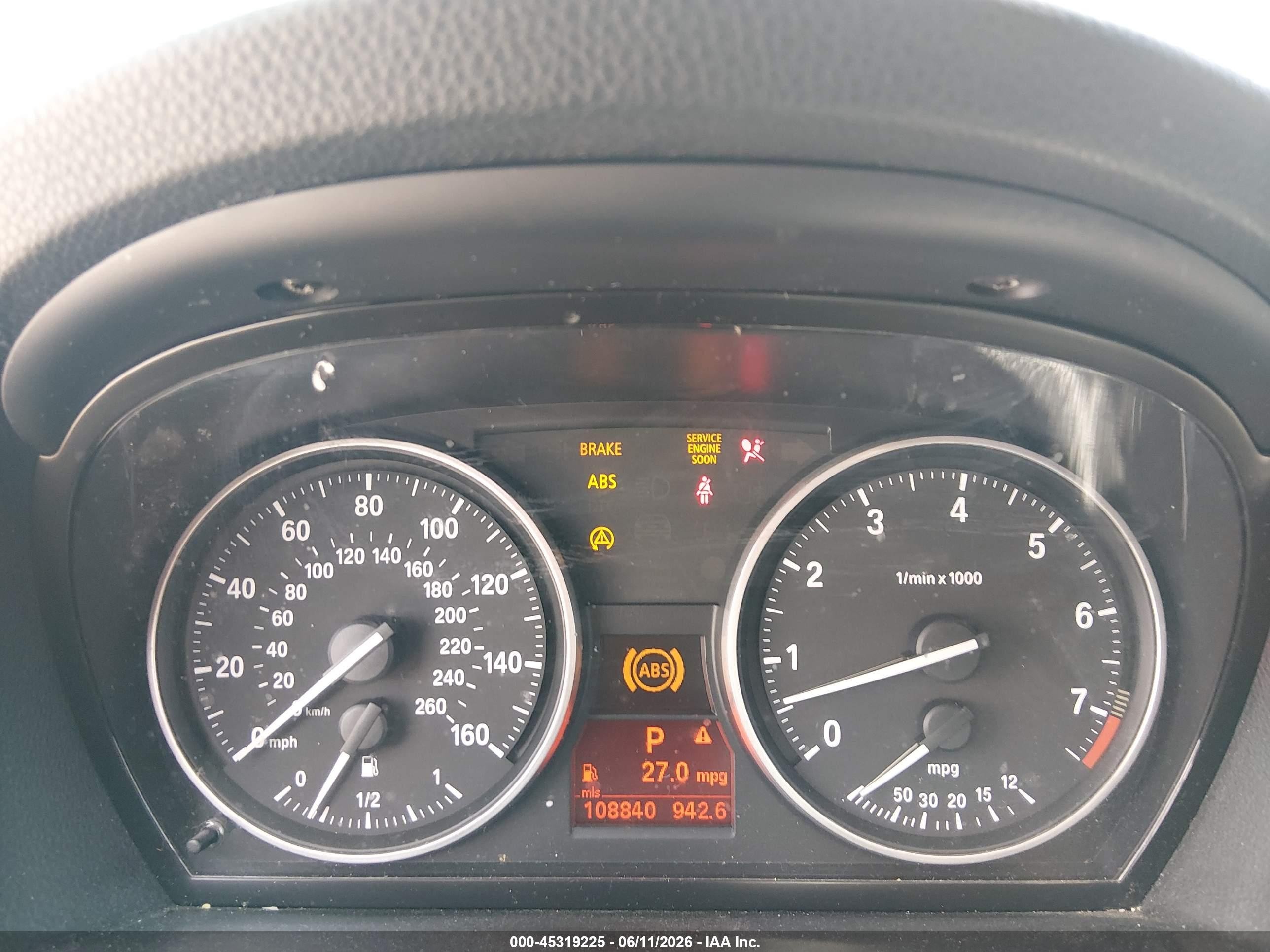 2011 Bmw 328i   Серый vin: WBAPH7G58BNN05238