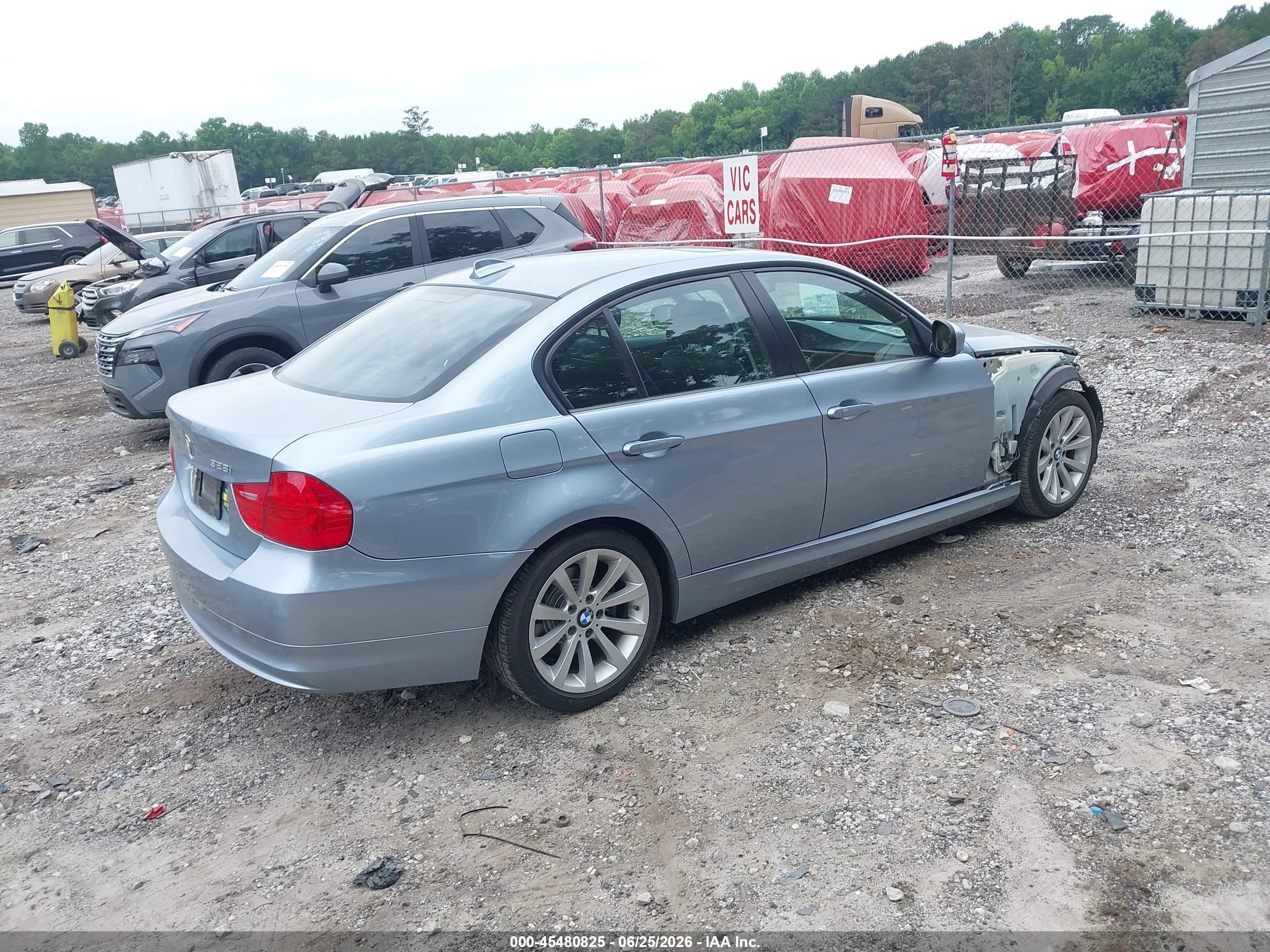 2011 Bmw 328i   Light Blue vin: WBAPH7G58BNN07944