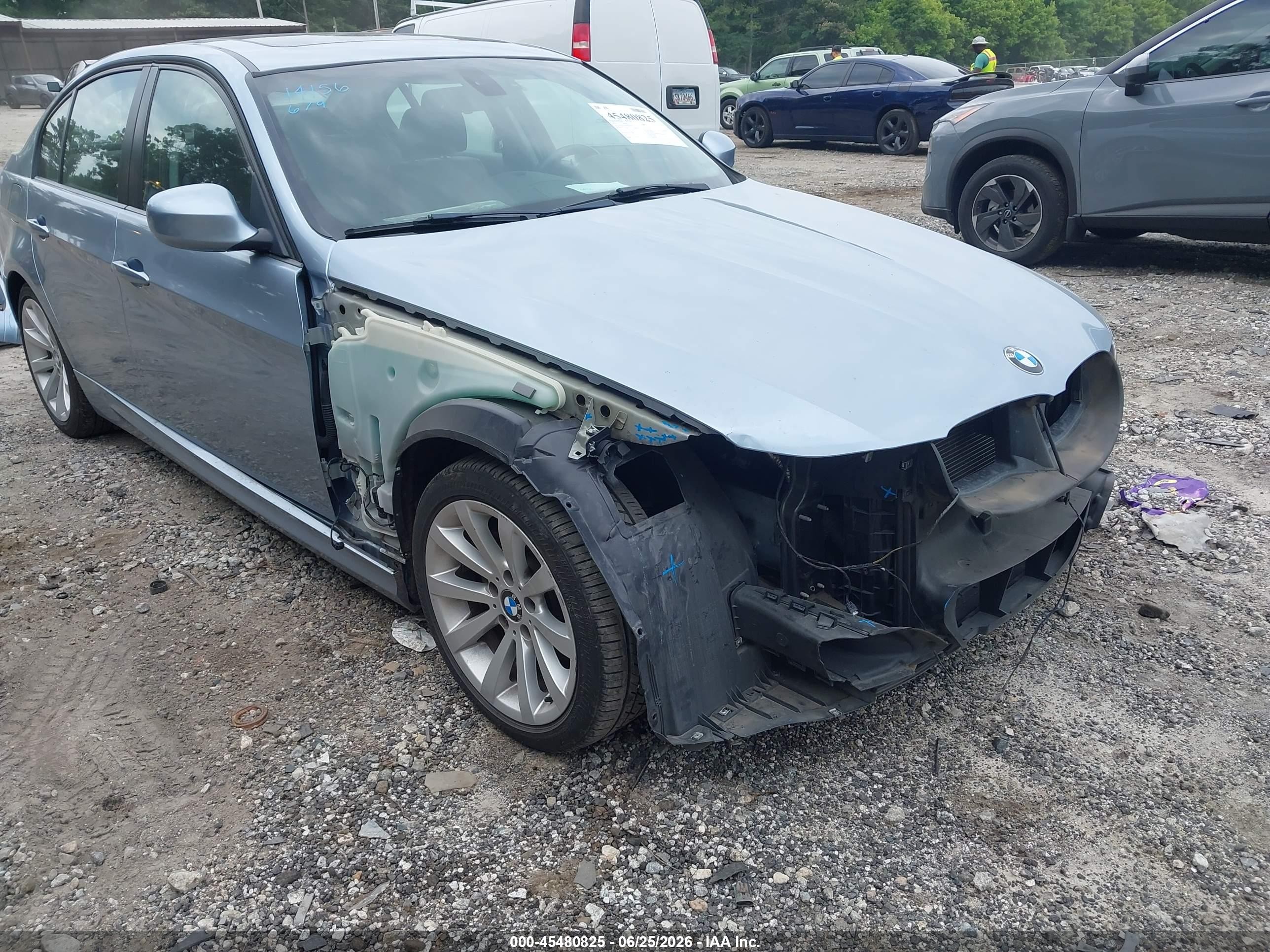 2011 Bmw 328i   Light Blue vin: WBAPH7G58BNN07944