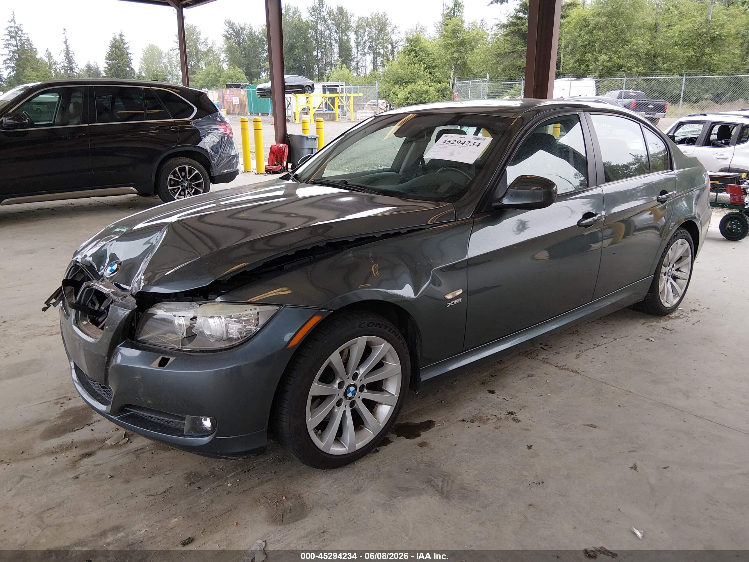 2009 Bmw 328i Xdrive Gray vin: WBAPK53539A644707