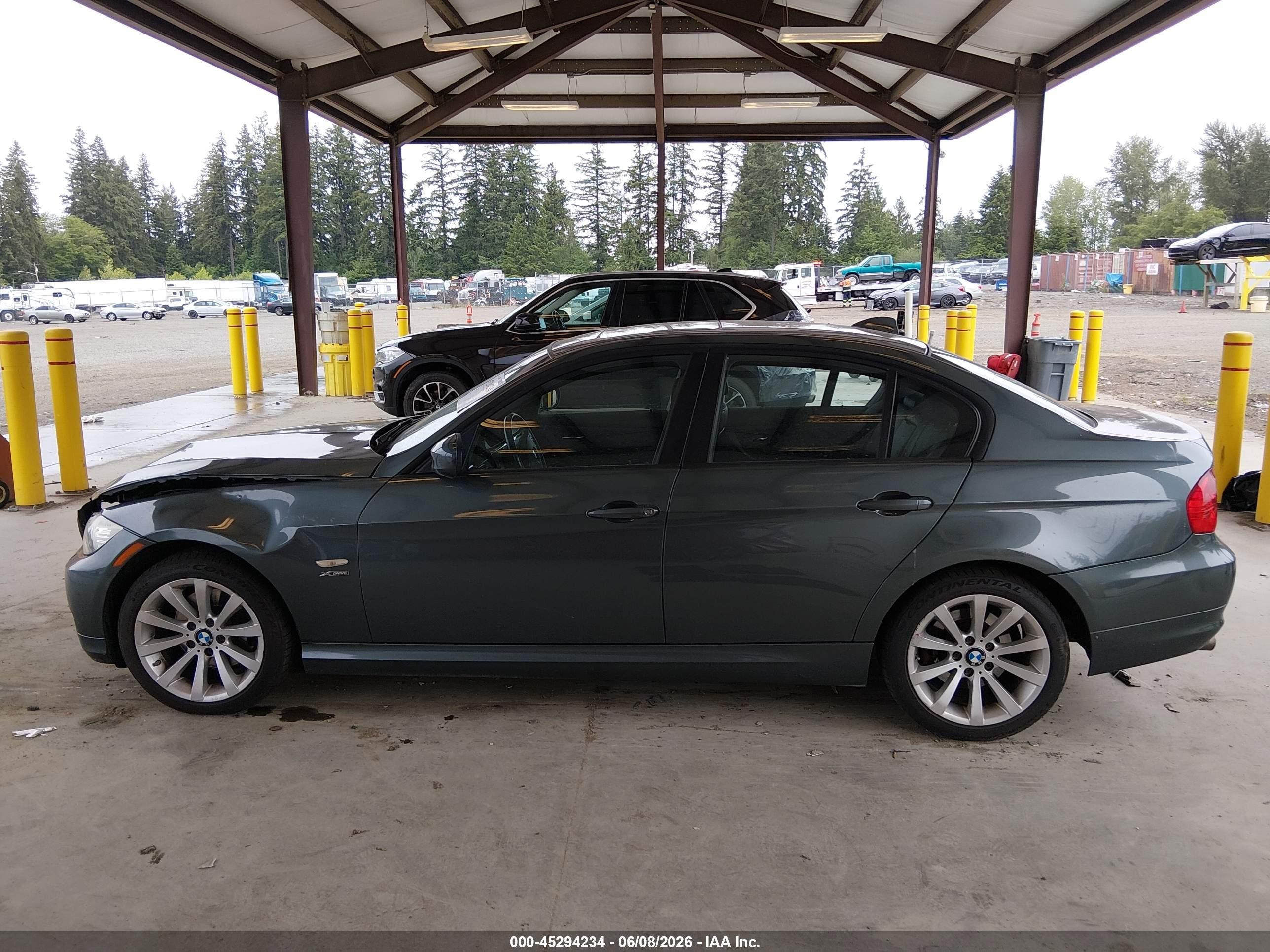 2009 Bmw 328i Xdrive Gray vin: WBAPK53539A644707