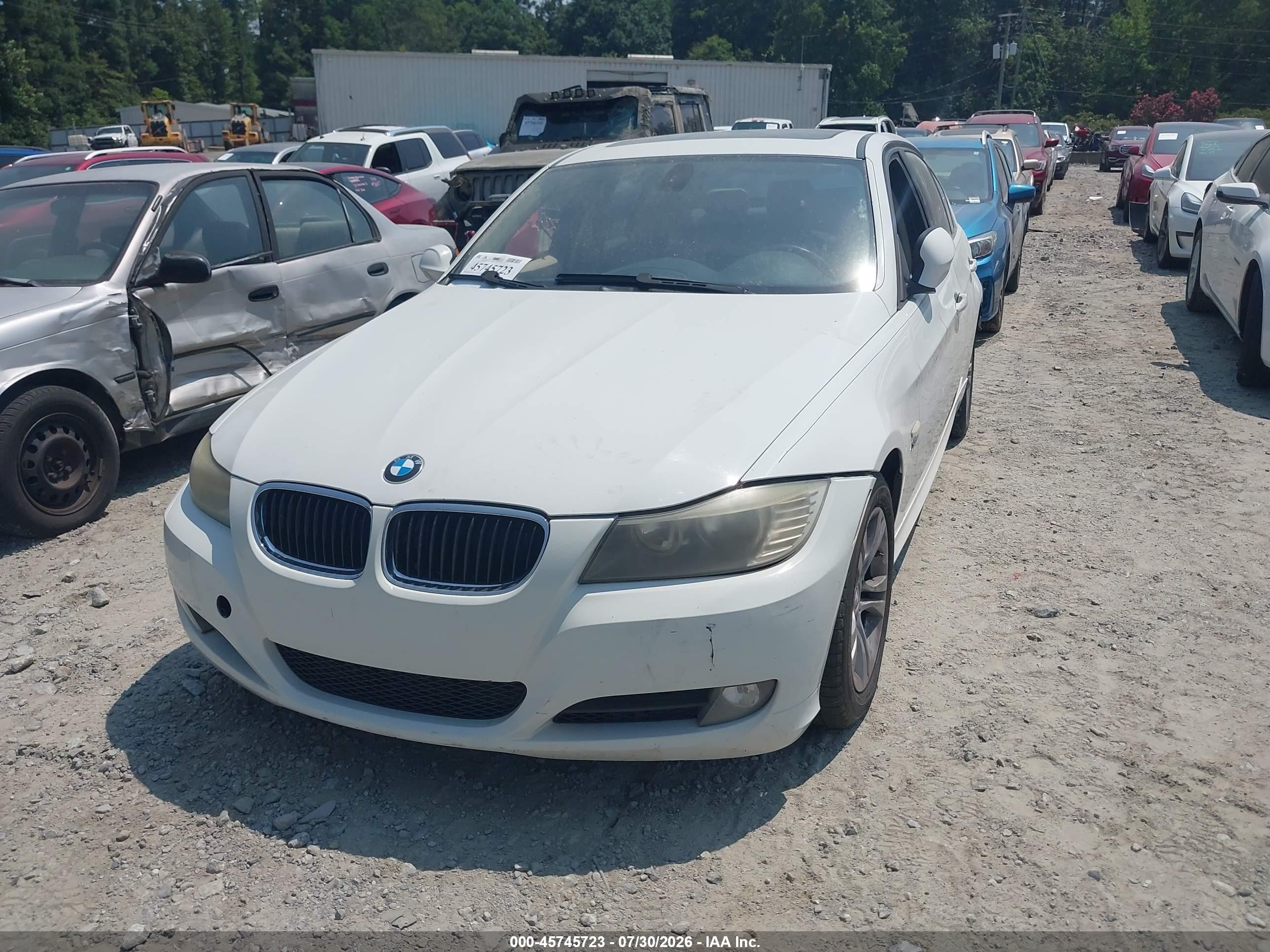 2009 Bmw 328i Xdrive White vin: WBAPK53569A645012