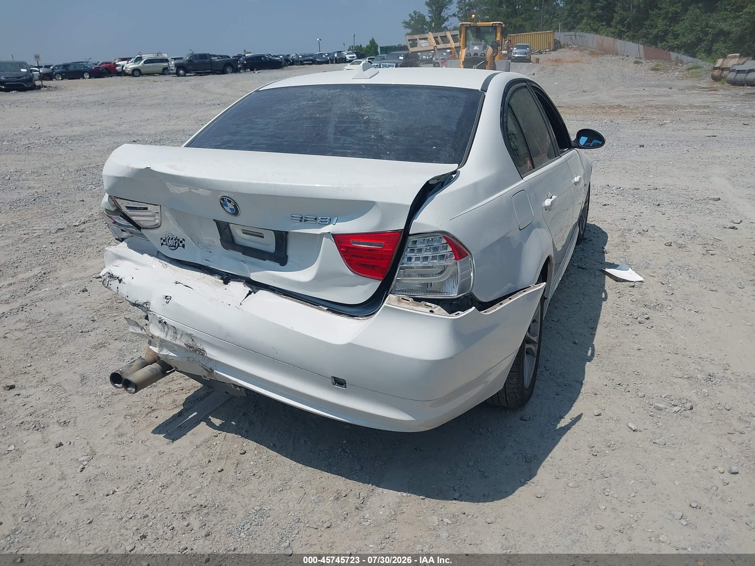 2009 Bmw 328i Xdrive White vin: WBAPK53569A645012