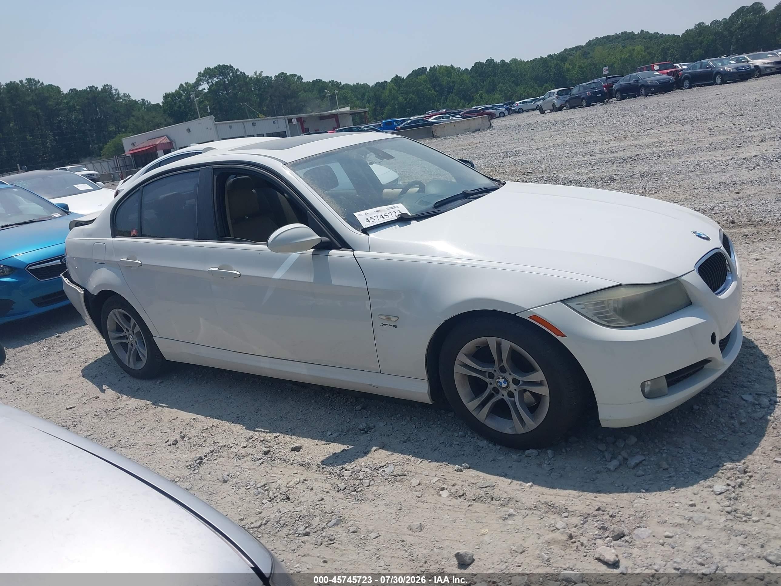 2009 Bmw 328i Xdrive White vin: WBAPK53569A645012