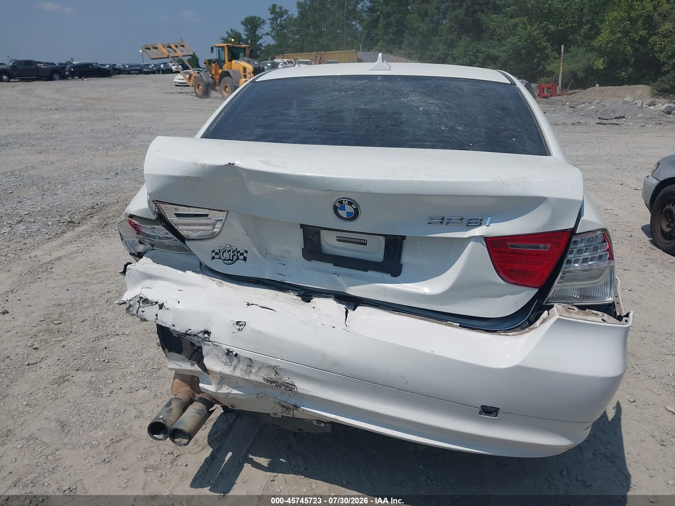 2009 Bmw 328i Xdrive White vin: WBAPK53569A645012
