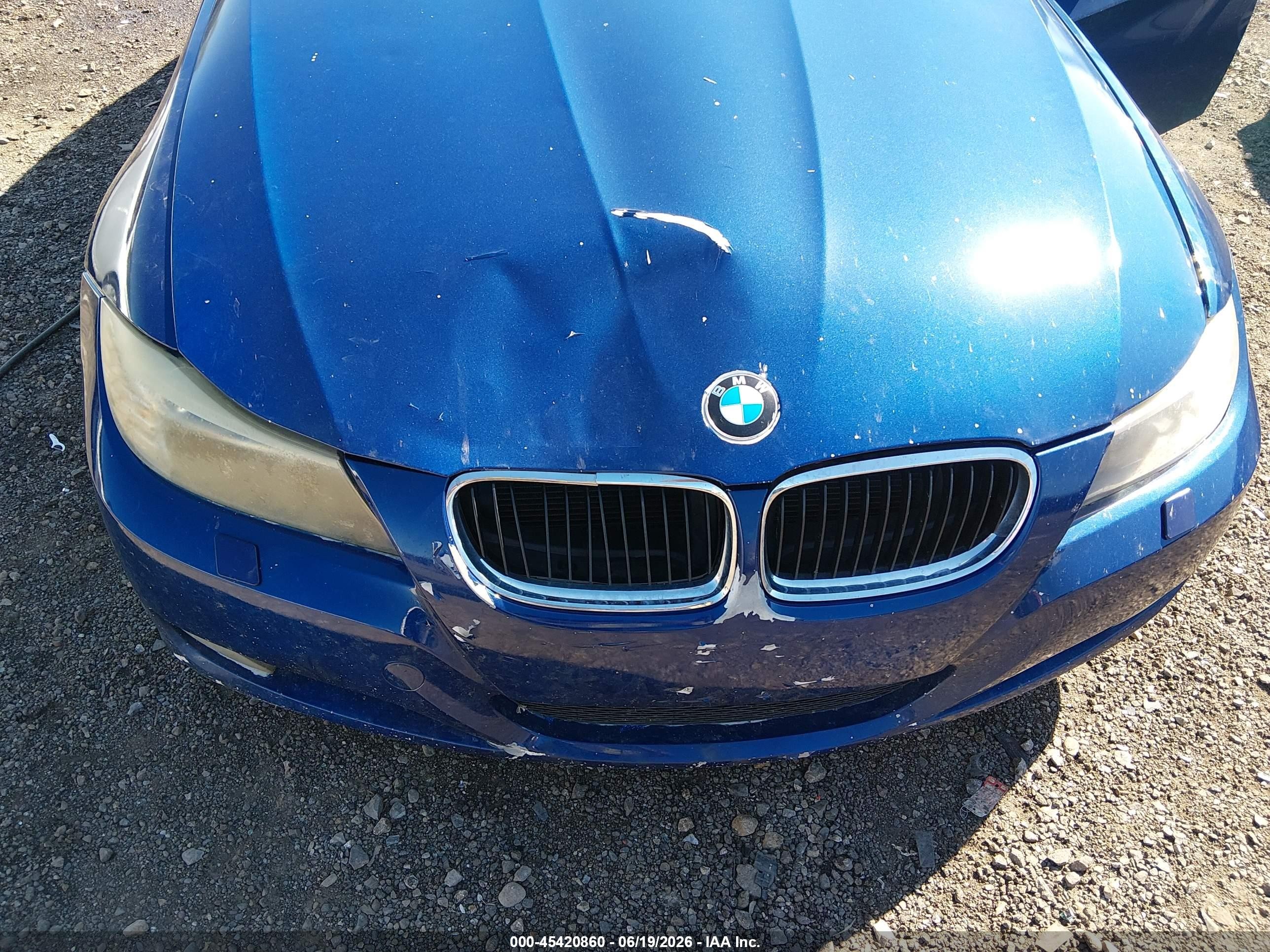 2009 Bmw 328i Xdrive Blue vin: WBAPK53579A643253
