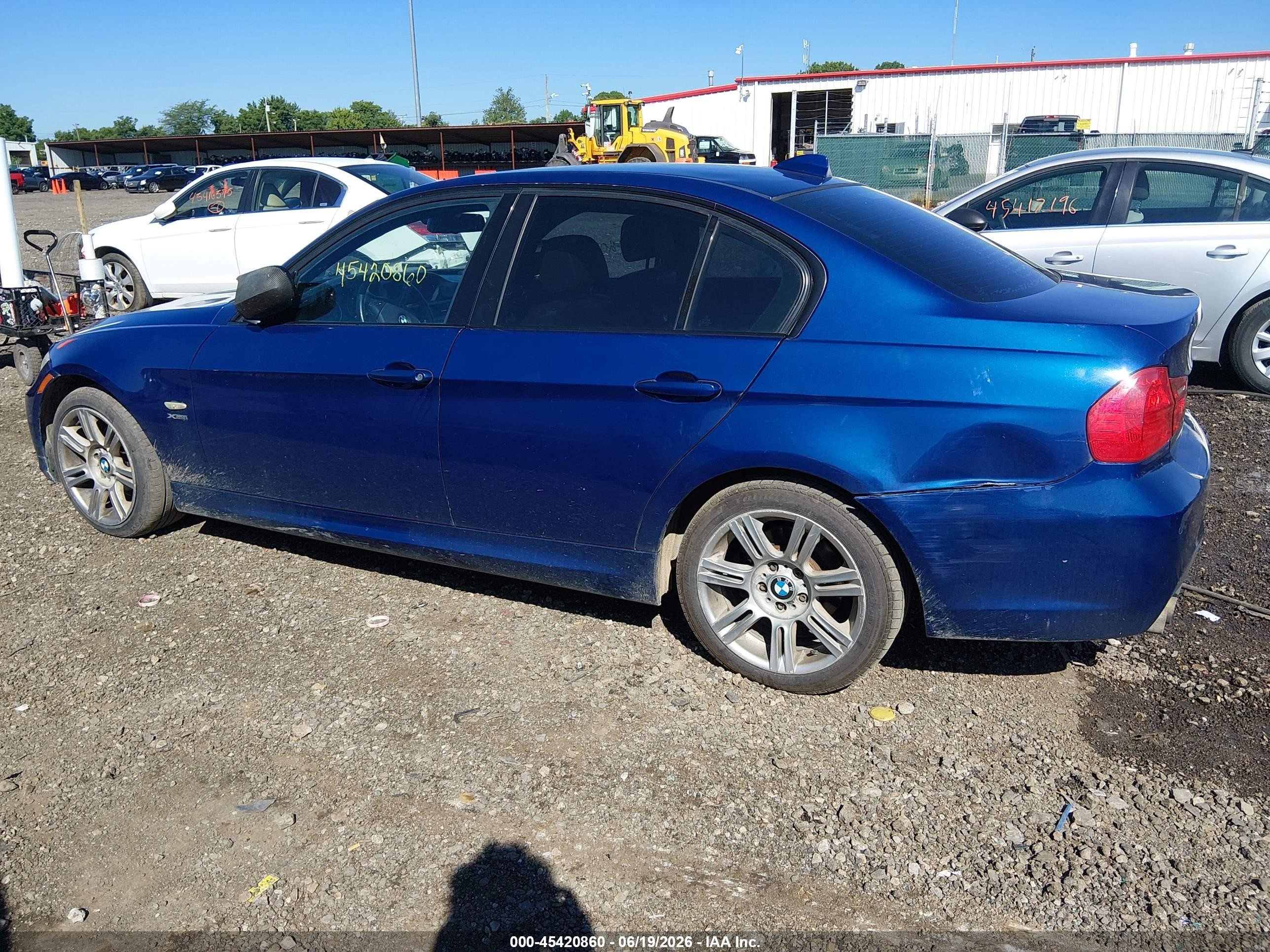2009 Bmw 328i Xdrive Blue vin: WBAPK53579A643253
