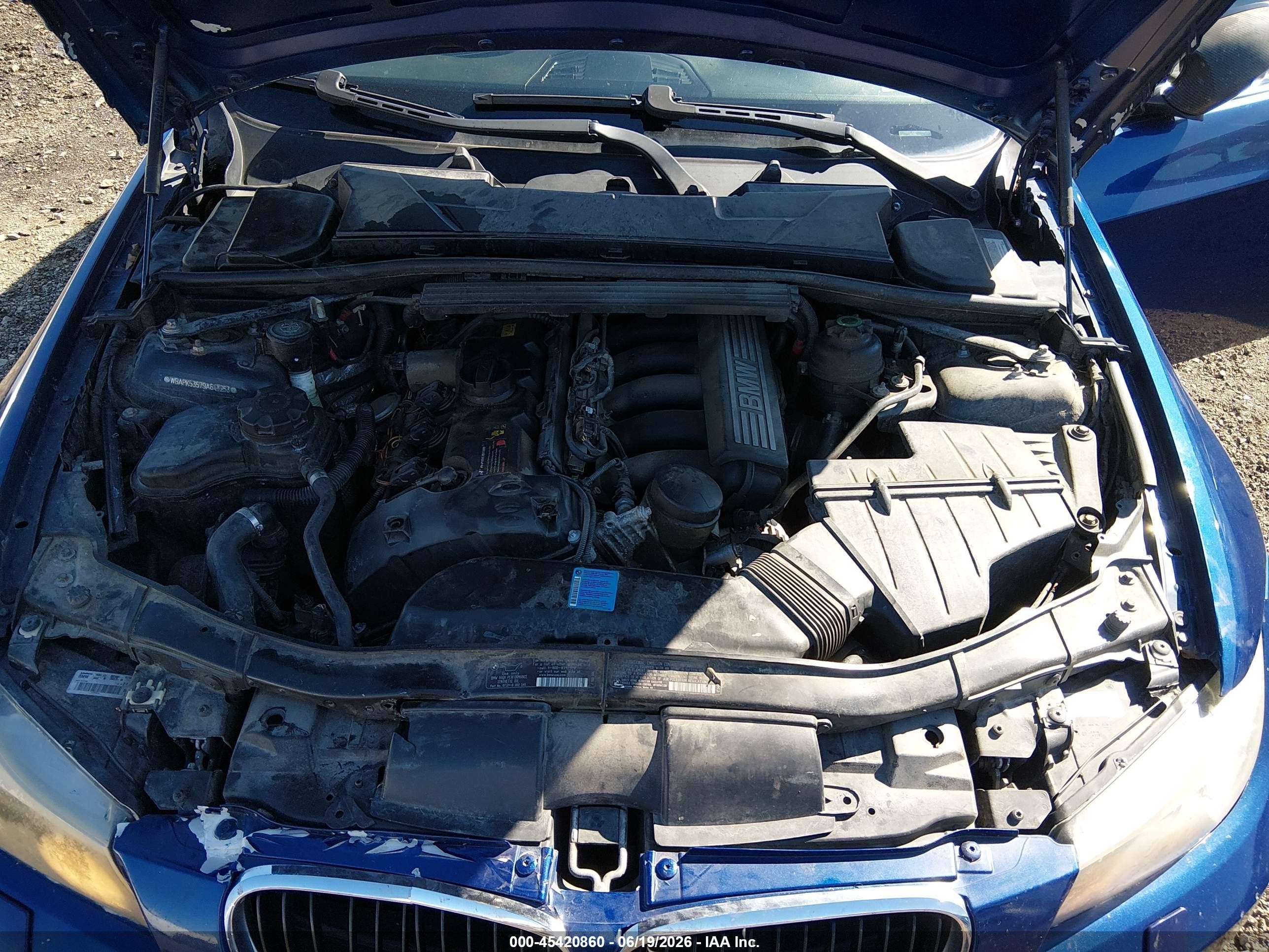 2009 Bmw 328i Xdrive Blue vin: WBAPK53579A643253