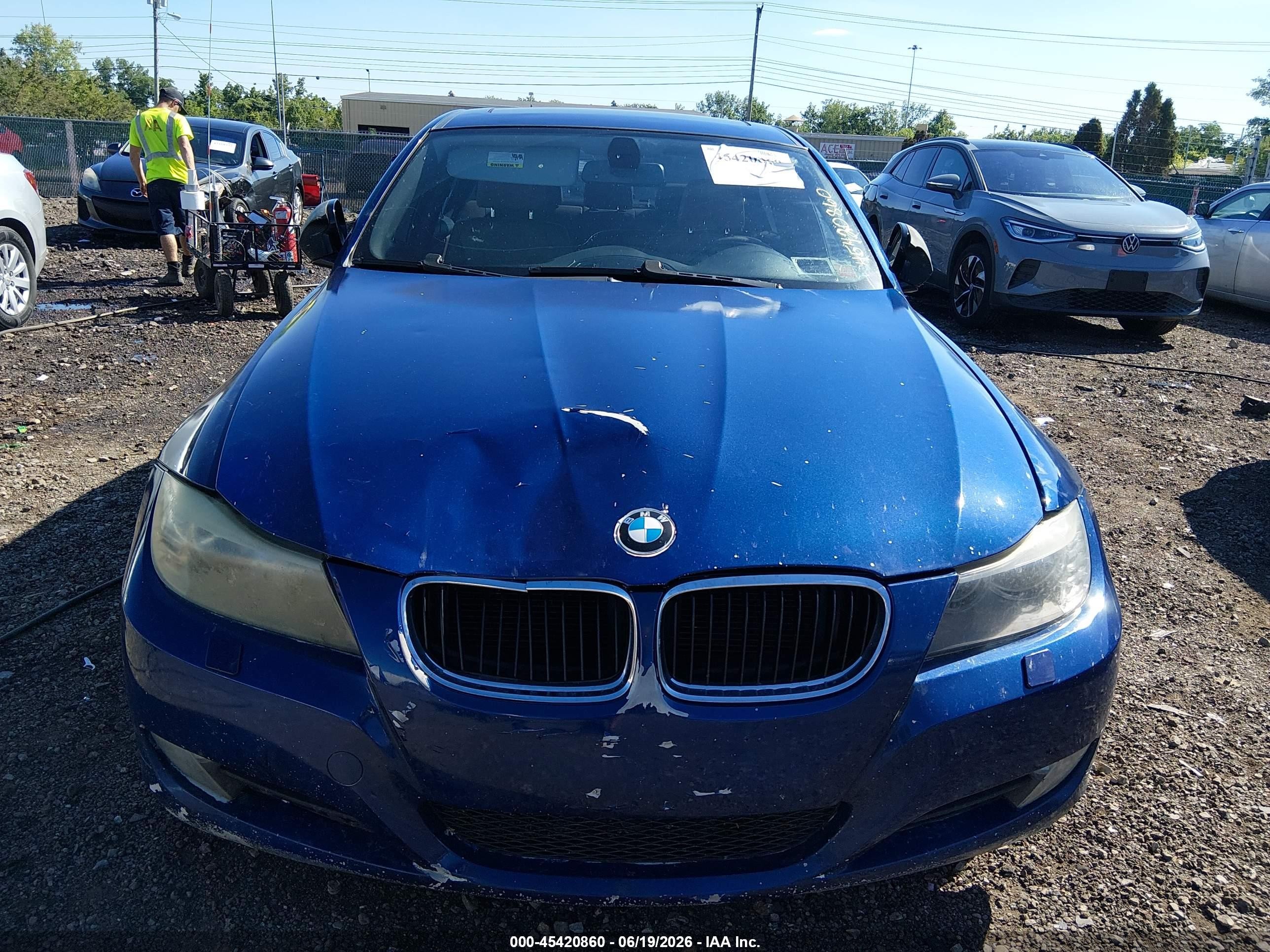 2009 Bmw 328i Xdrive Blue vin: WBAPK53579A643253