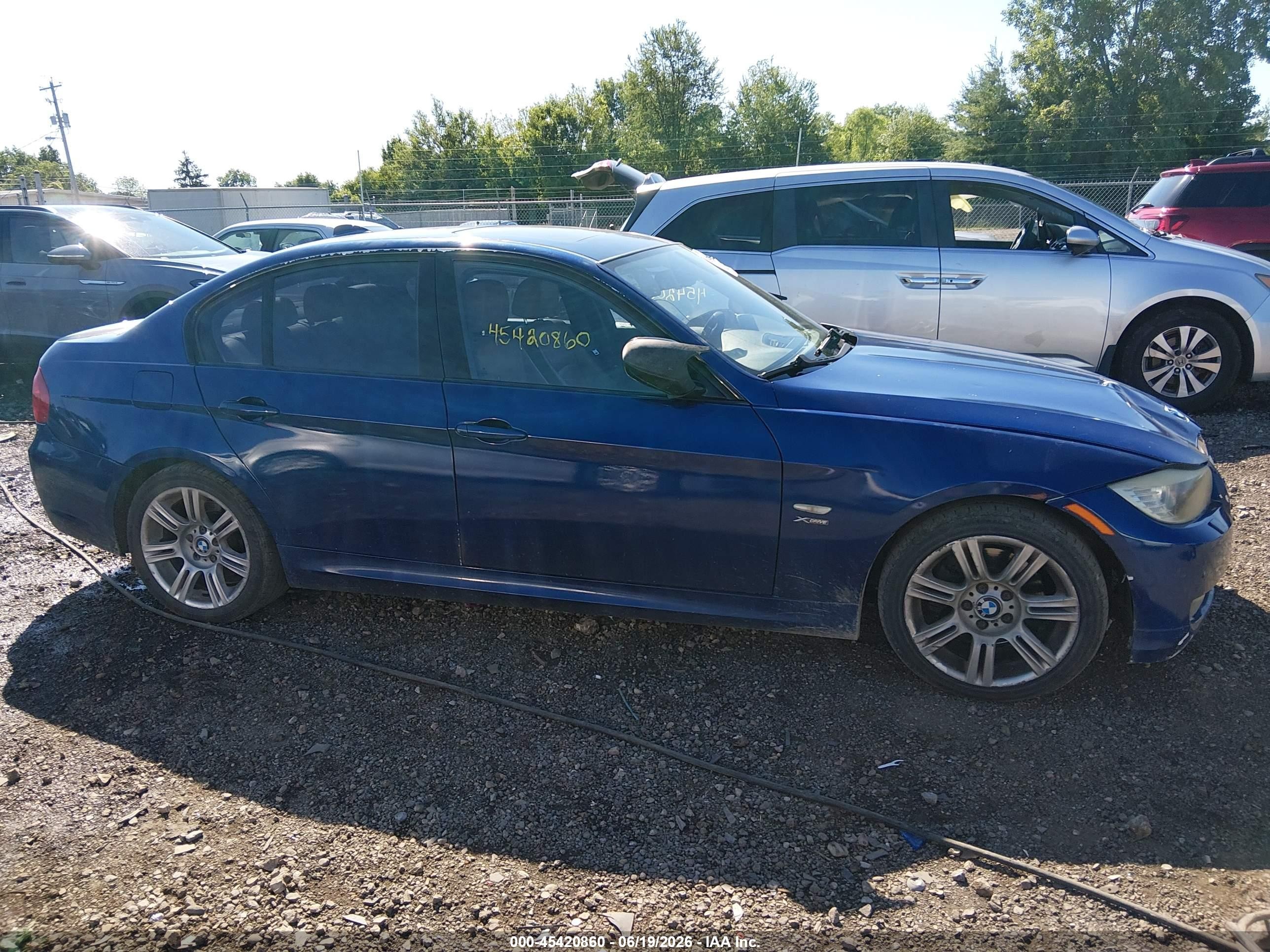 2009 Bmw 328i Xdrive Blue vin: WBAPK53579A643253