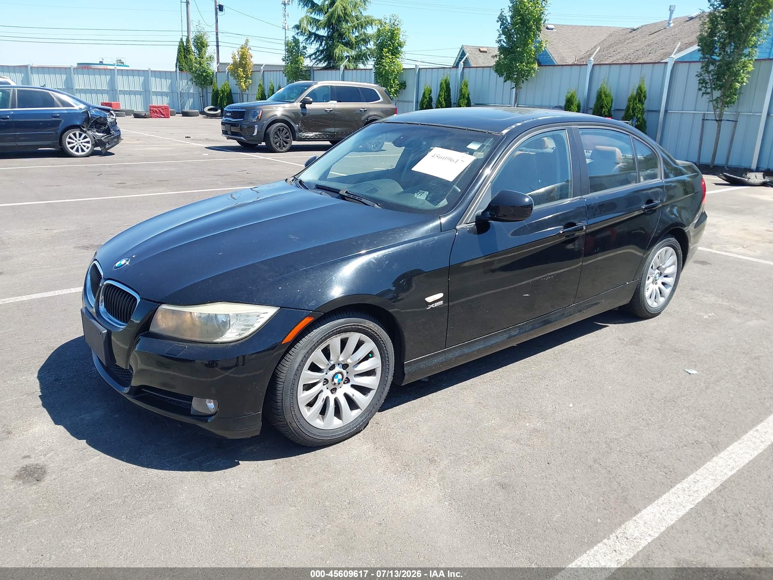 2009 Bmw 328i Xdrive Black vin: WBAPK53589A509996