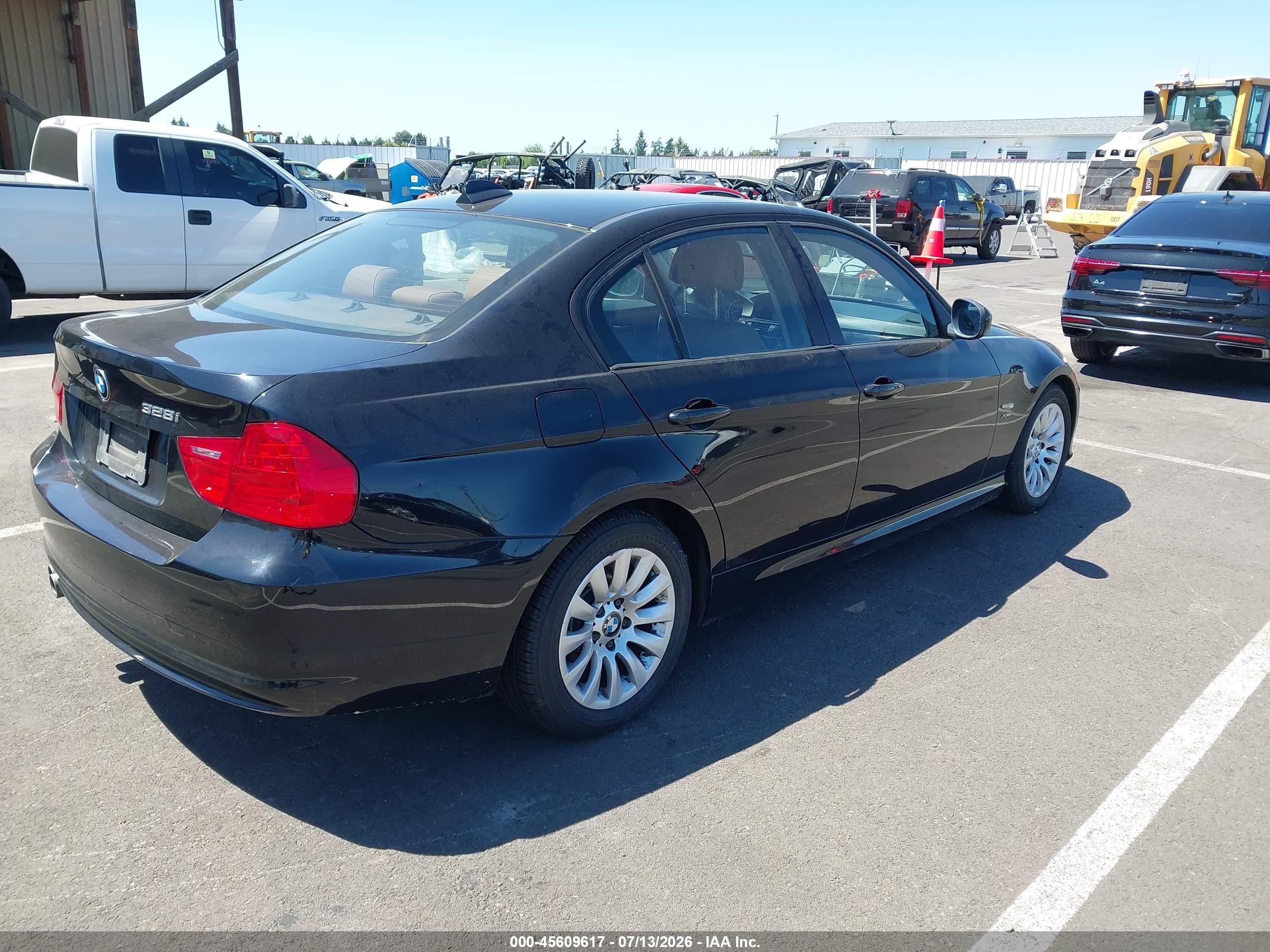 2009 Bmw 328i Xdrive Black vin: WBAPK53589A509996