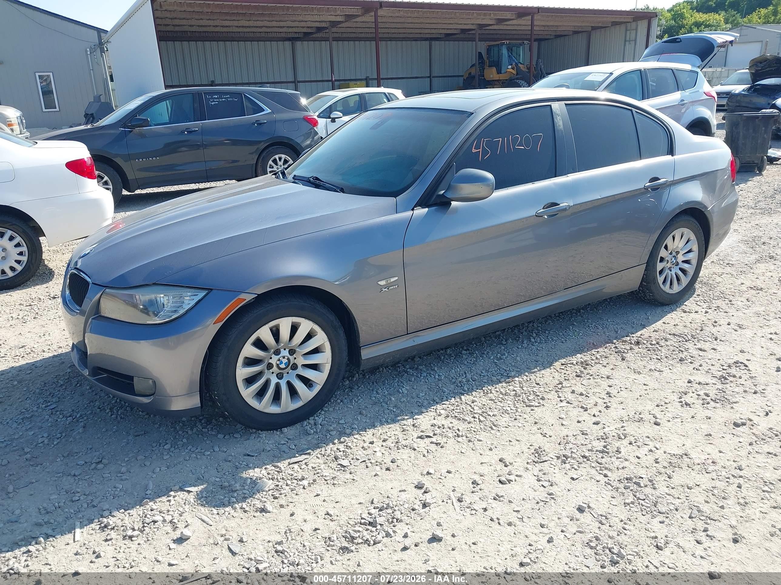 2009 Bmw 328i Xdrive Gray vin: WBAPK535X9A509594