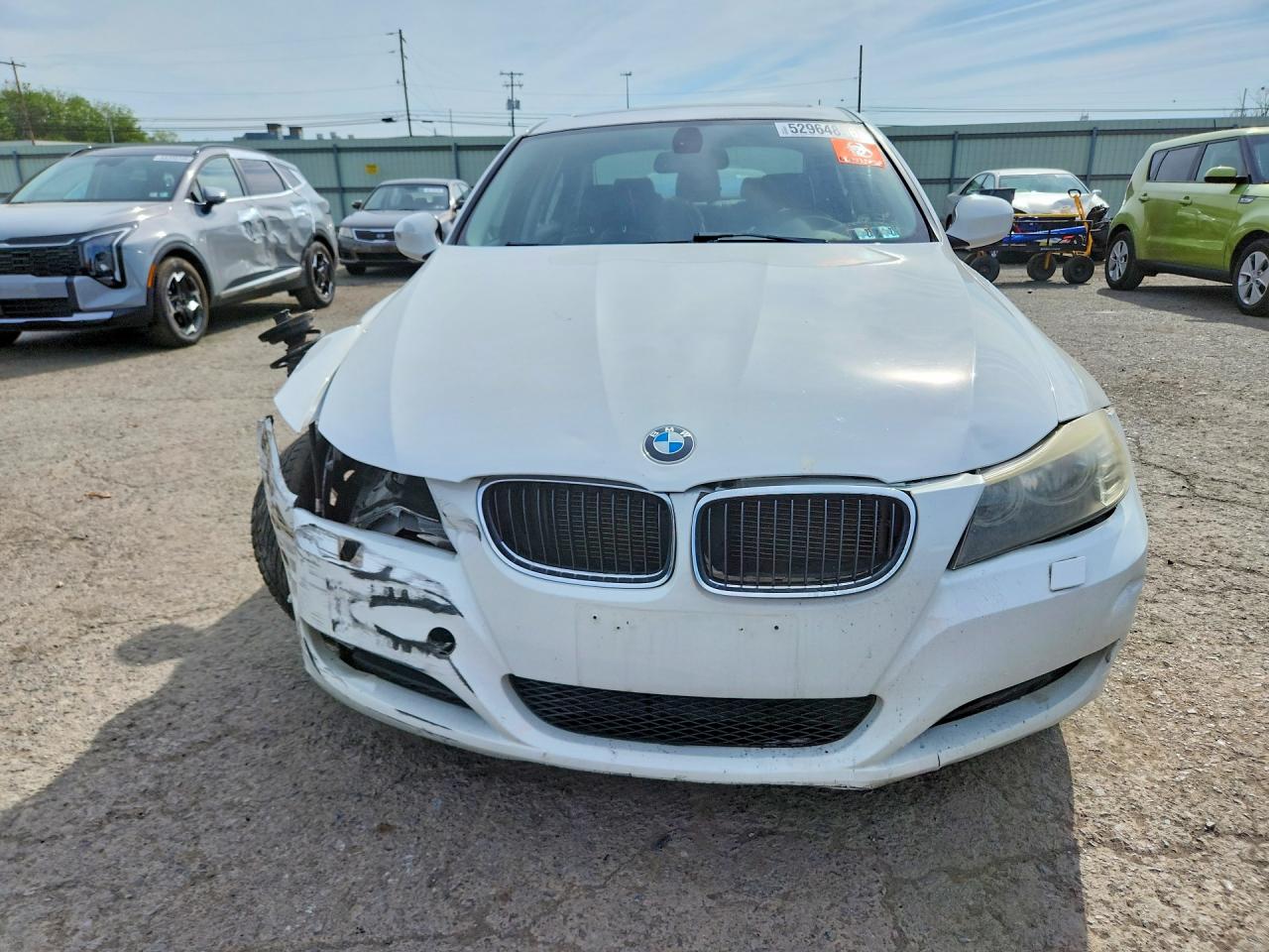 2011 Bmw 328 Xi Sulev White vin: WBAPK5C50BA662586
