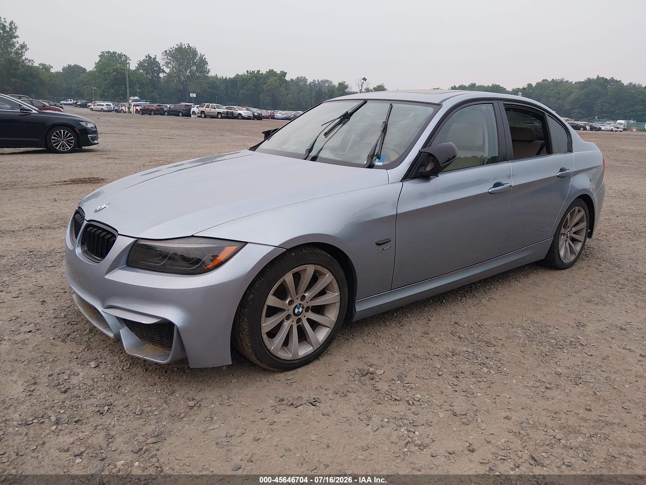 2011 Bmw 328i Xdrive Blue vin: WBAPK5C51BA993533