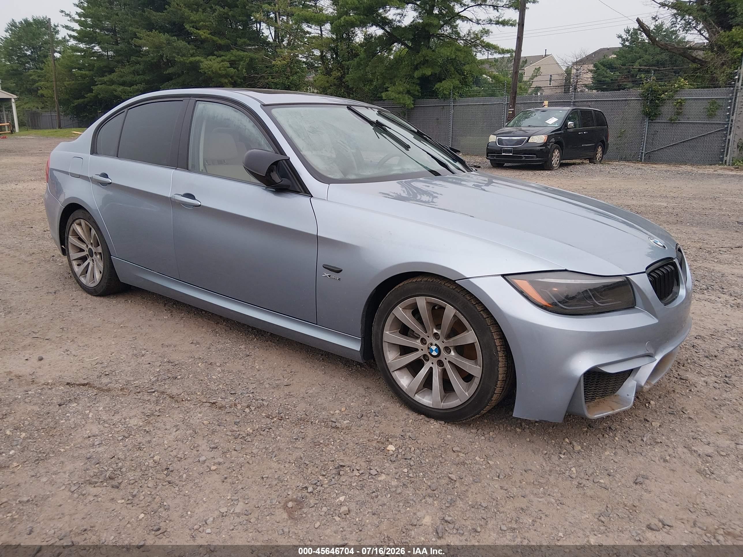 2011 Bmw 328i Xdrive Blue vin: WBAPK5C51BA993533