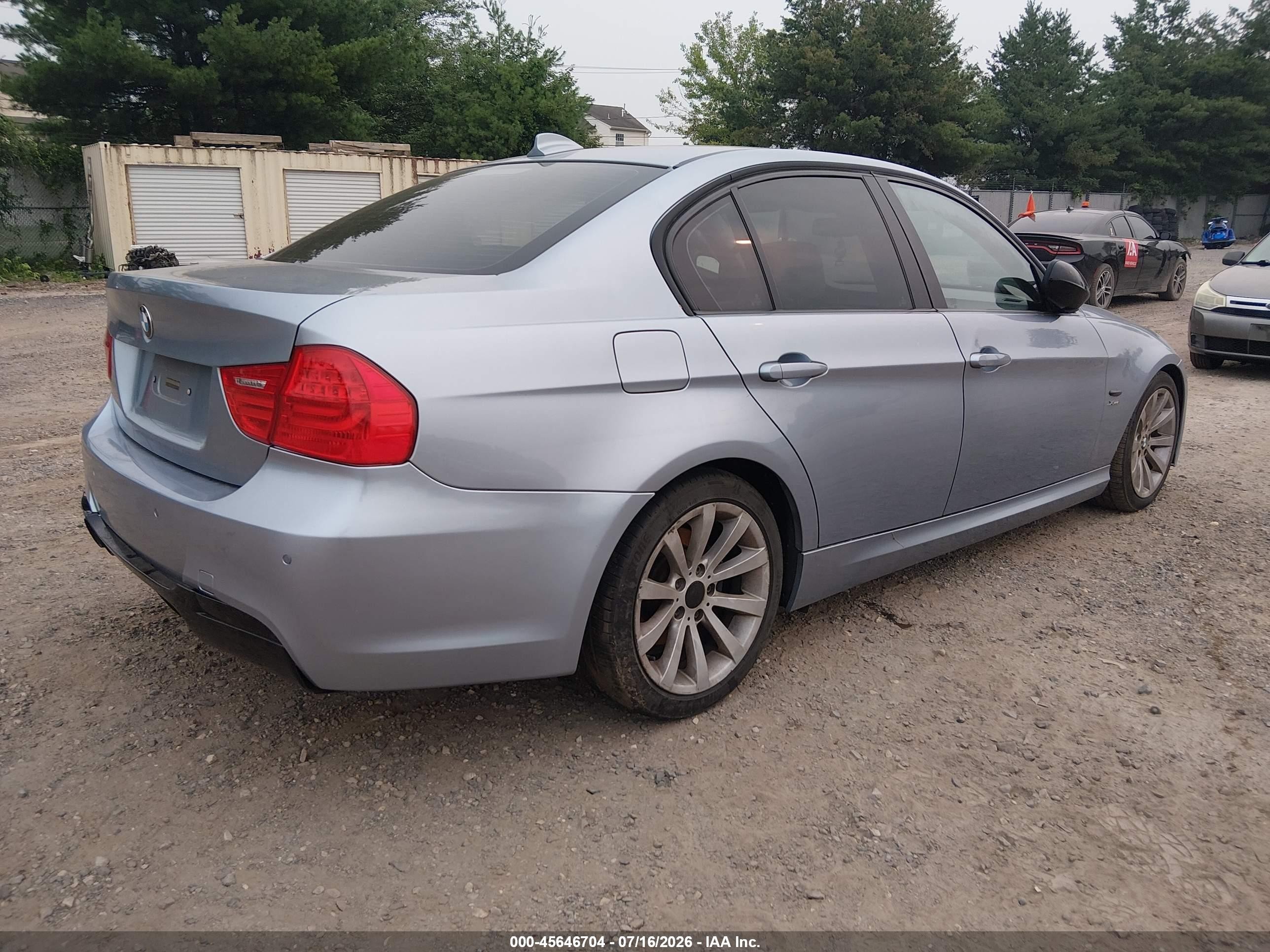 2011 Bmw 328i Xdrive Blue vin: WBAPK5C51BA993533