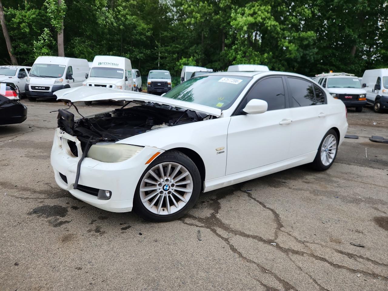 2011 Bmw 328 Xi Sulev White vin: WBAPK5C51BA994827