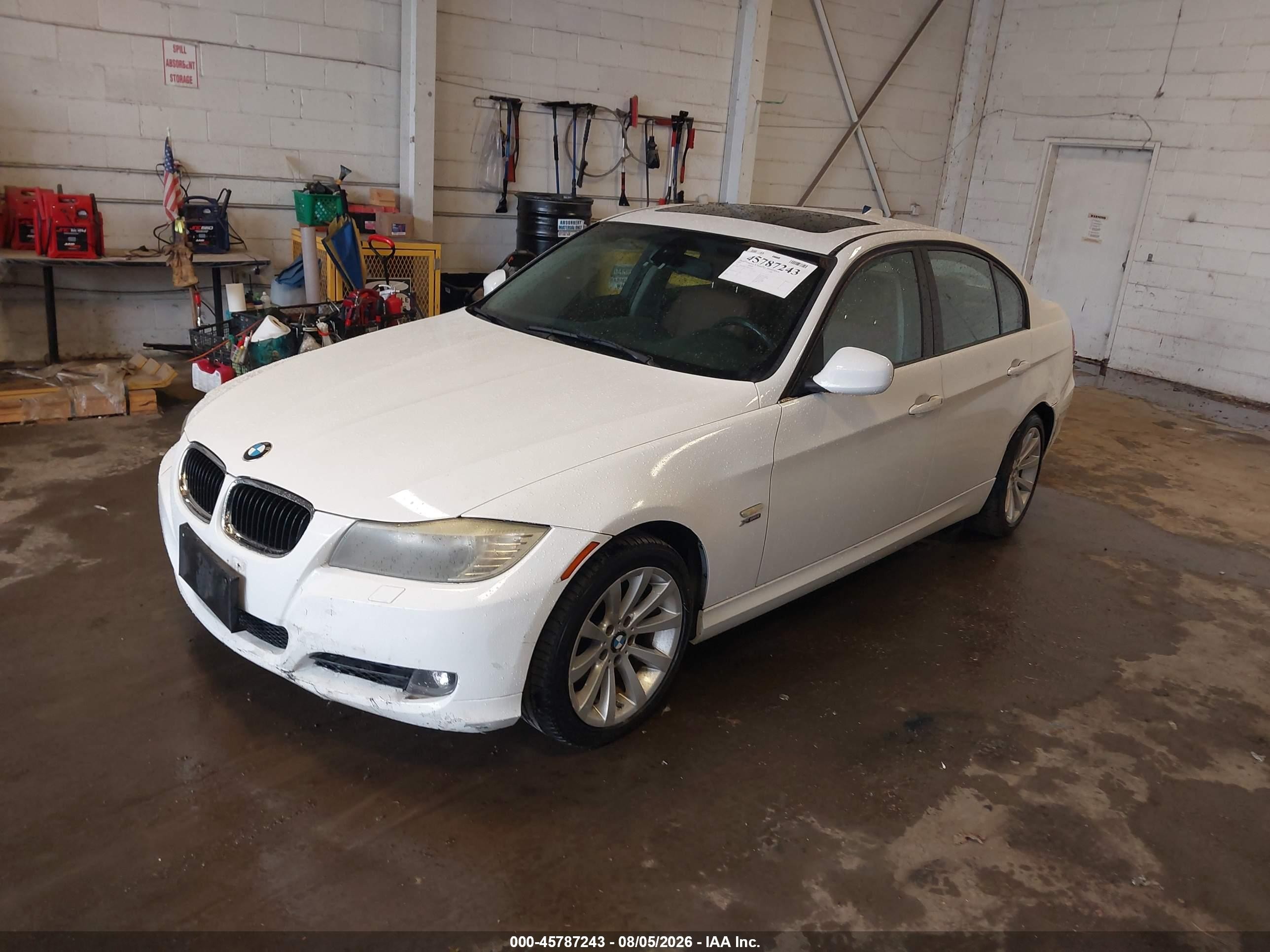 2011 Bmw 328i Xdrive White vin: WBAPK5C52BA995677