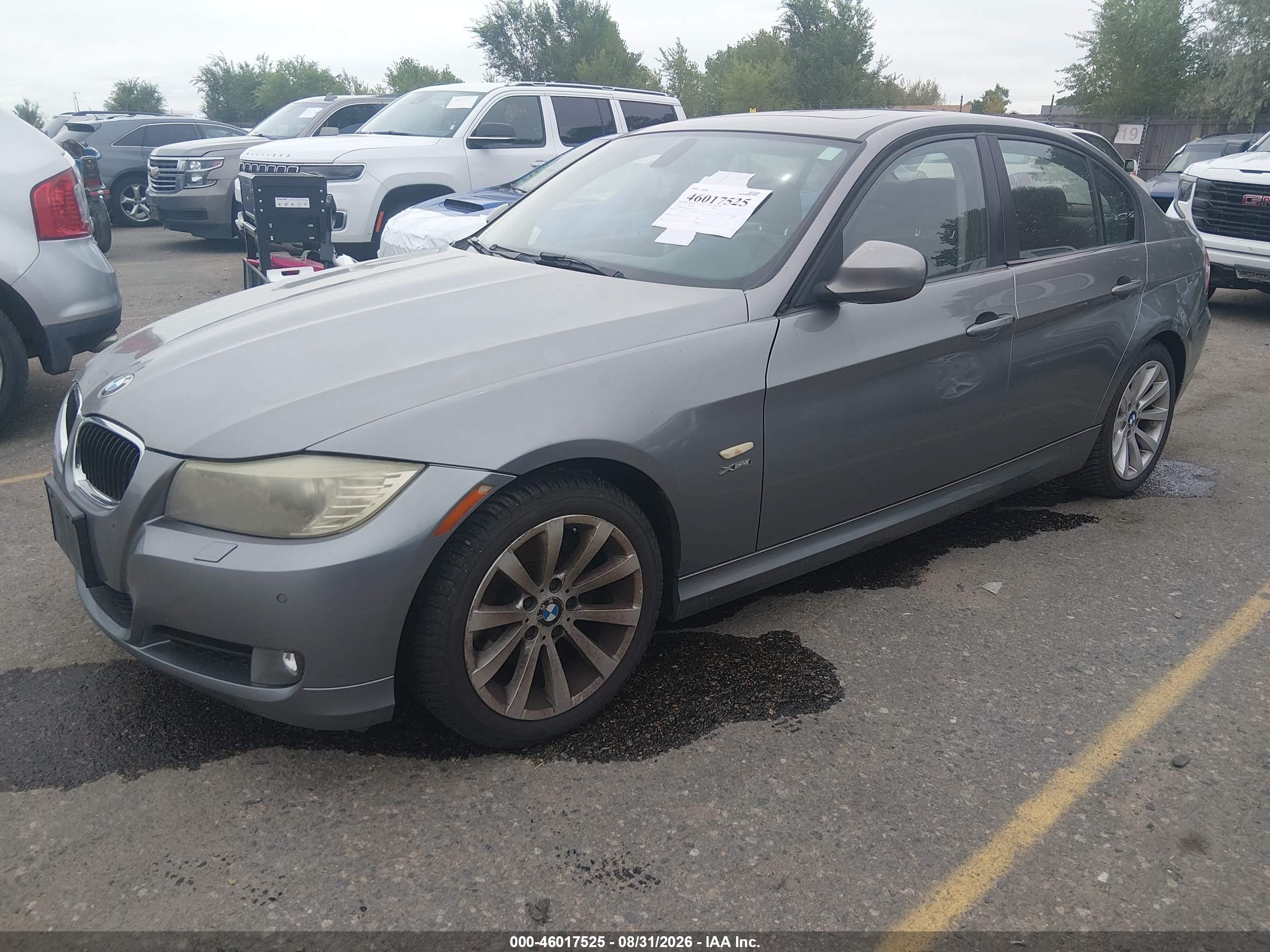 2011 Bmw 328i Xdrive Gray vin: WBAPK5C52BF123101