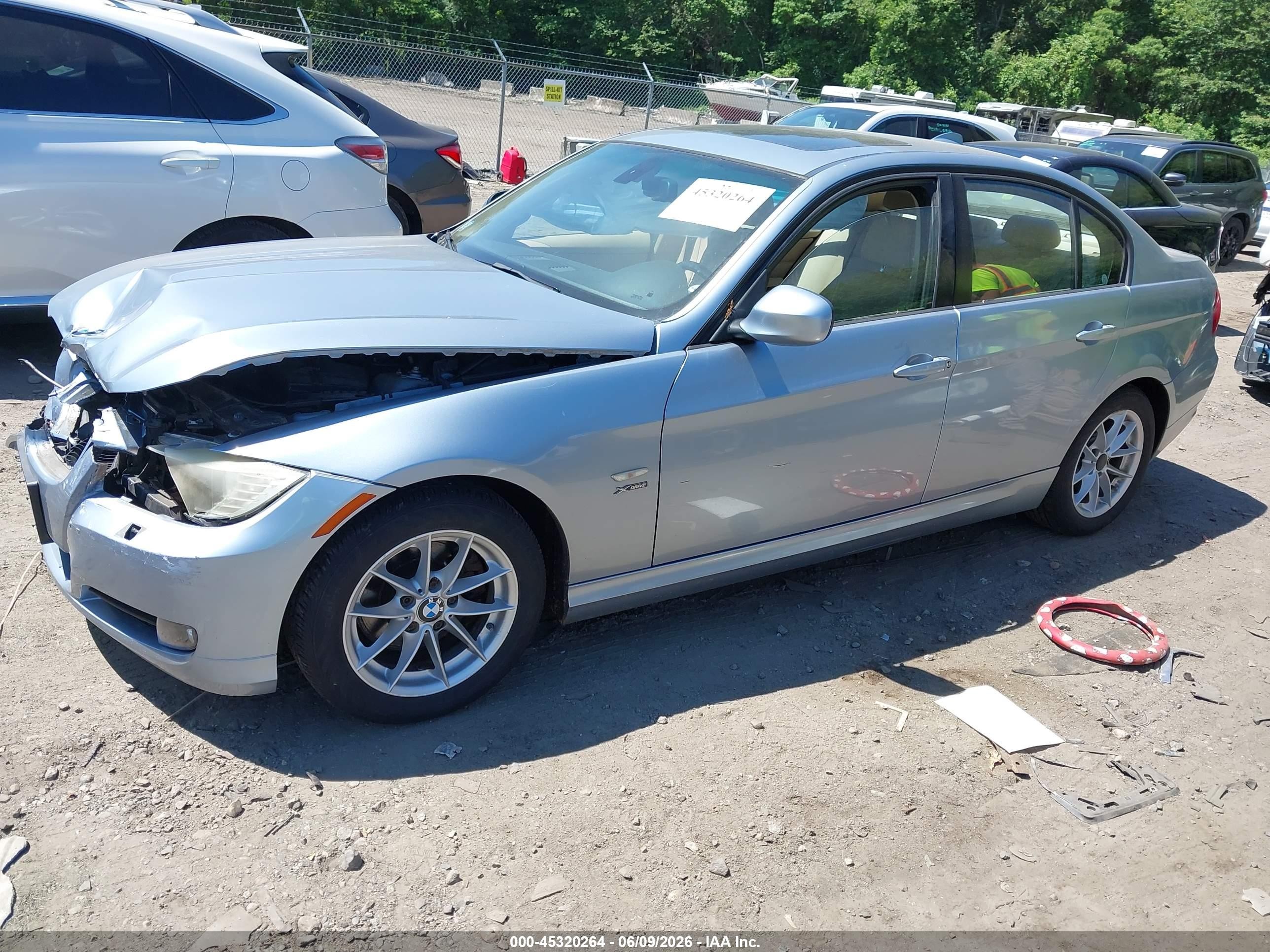 2010 Bmw 328i Xdrive Blue vin: WBAPK5C53AA652956