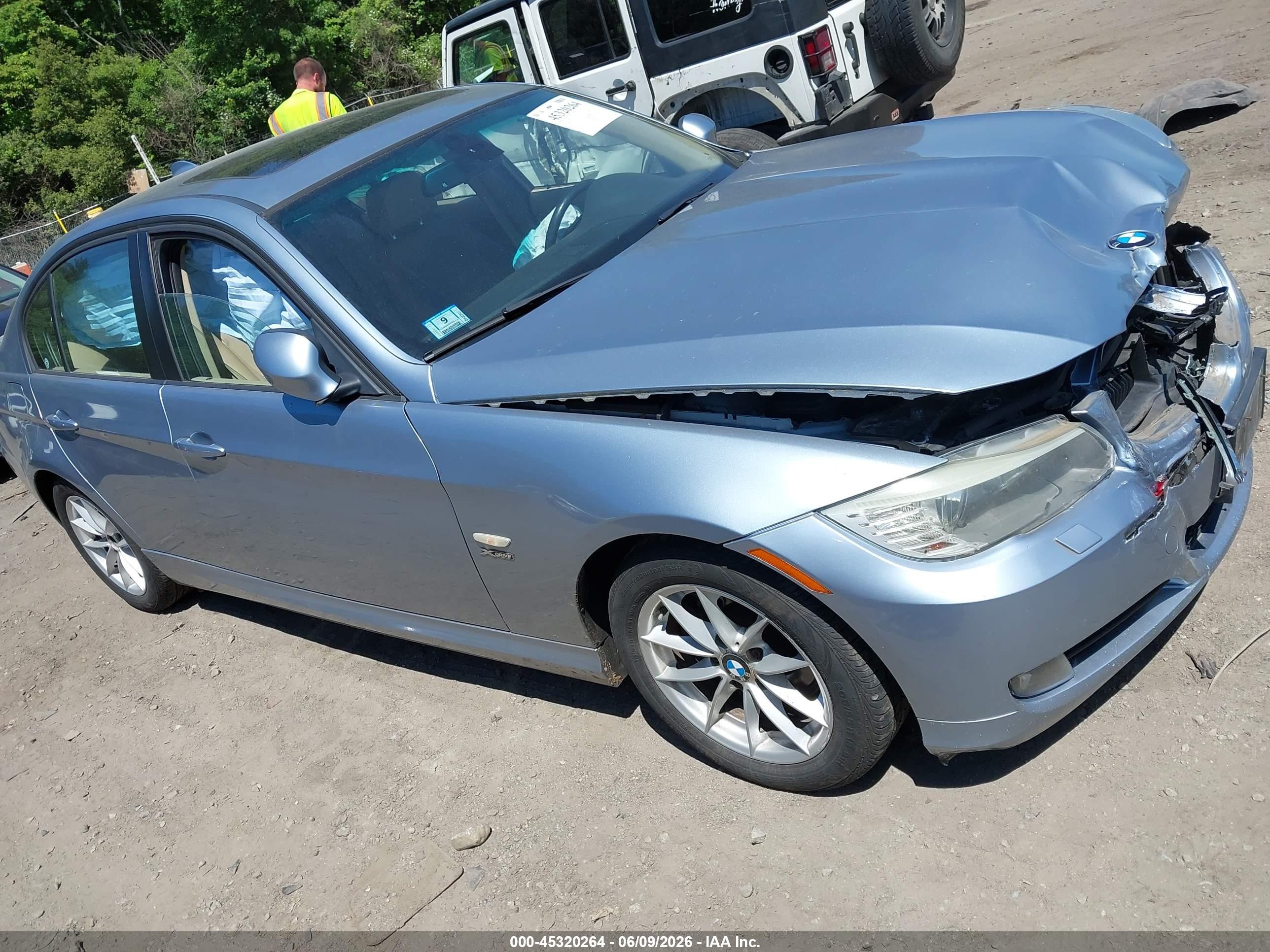 2010 Bmw 328i Xdrive Blue vin: WBAPK5C53AA652956