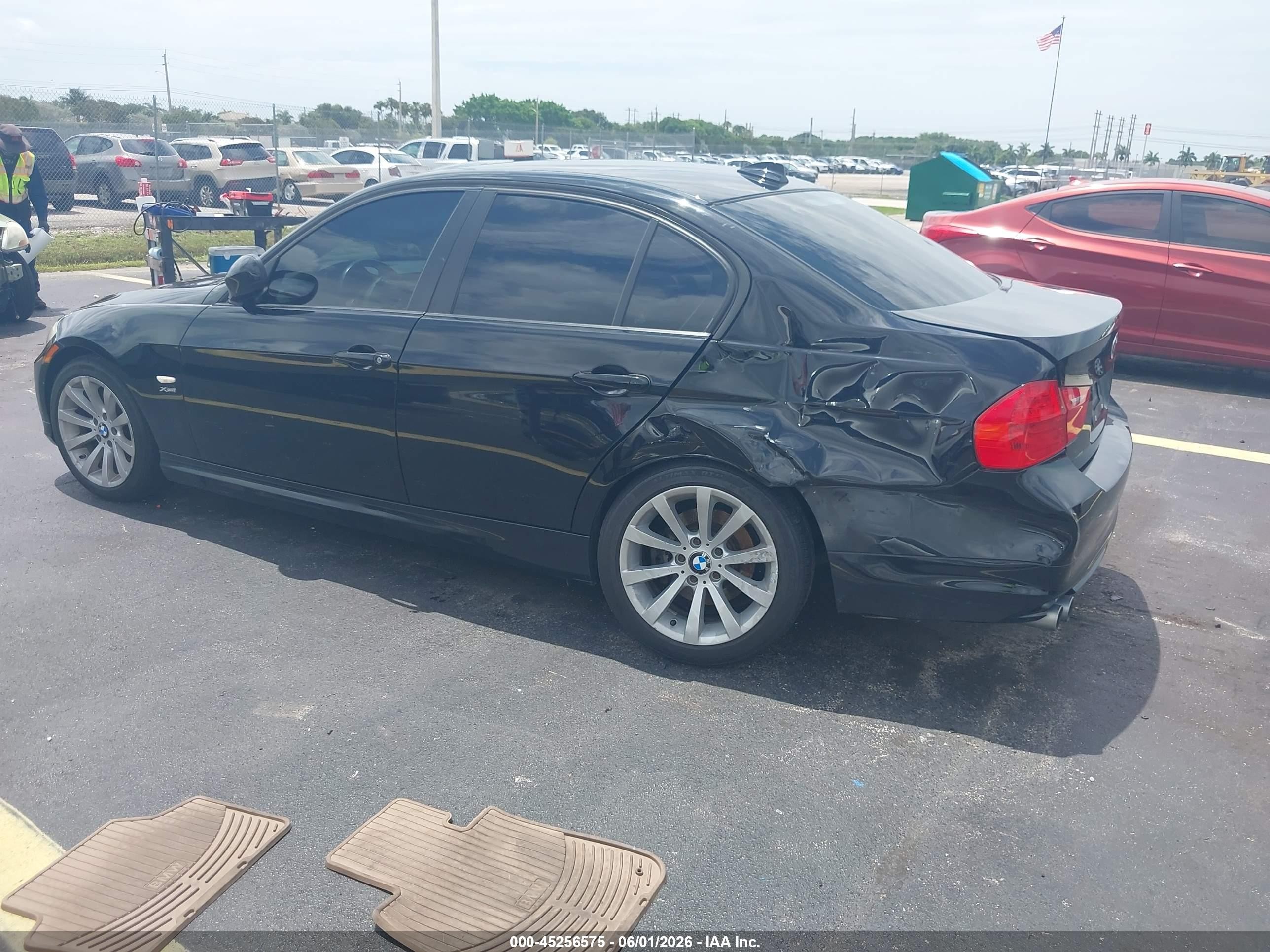 2011 Bmw 328i Xdrive Black vin: WBAPK5C53BA660296