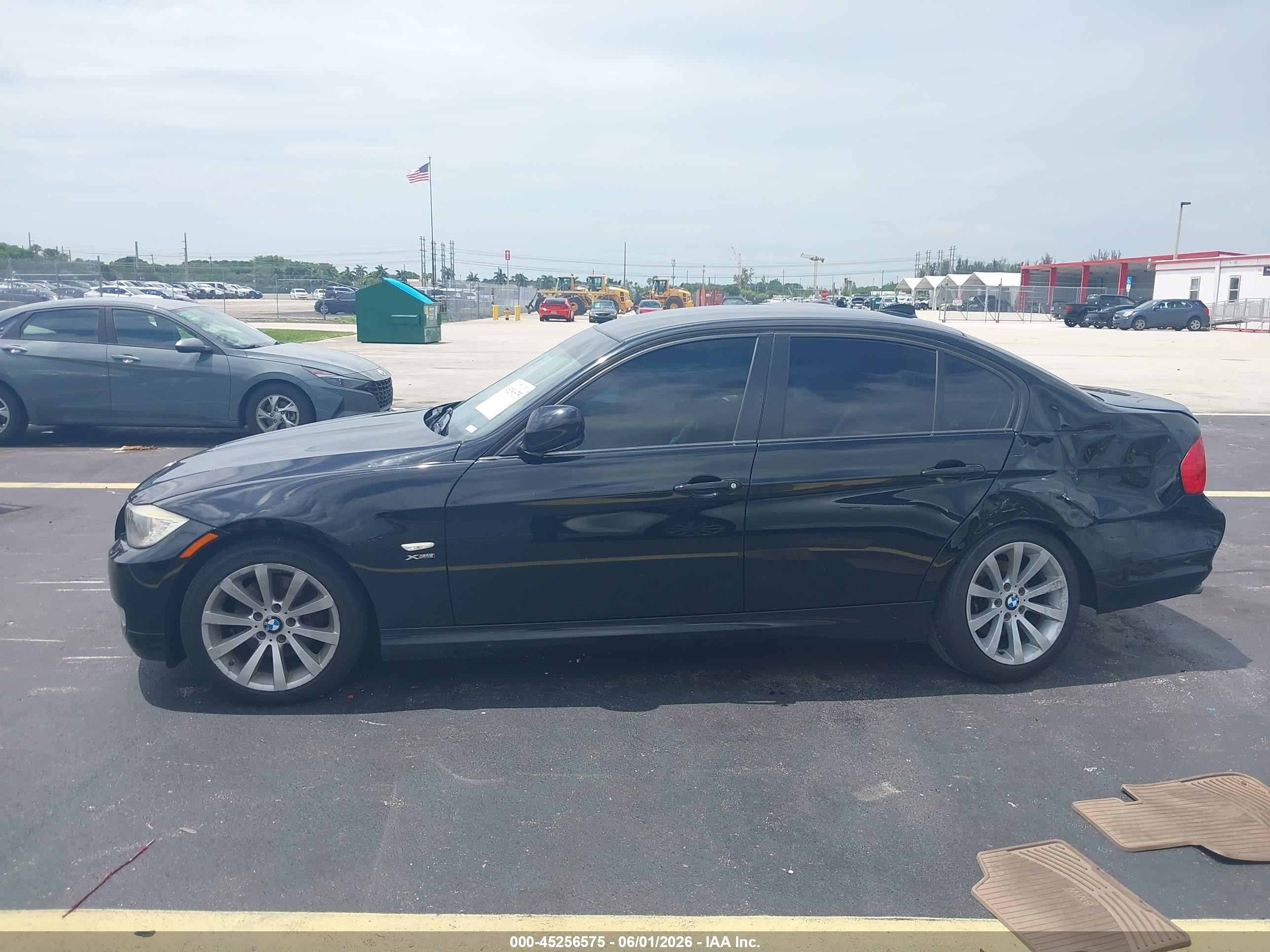 2011 Bmw 328i Xdrive Black vin: WBAPK5C53BA660296