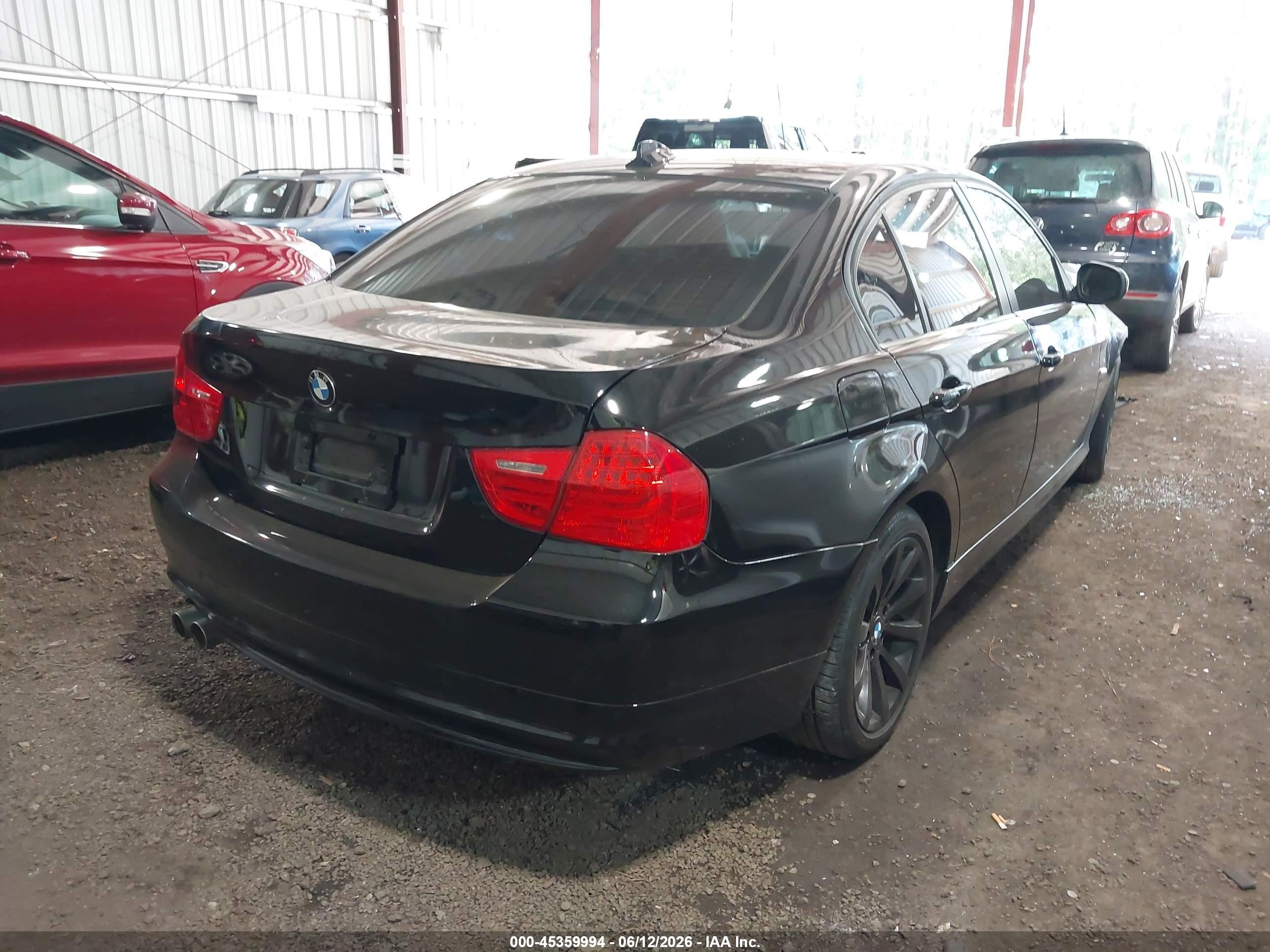 2011 Bmw 328i Xdrive Black vin: WBAPK5C53BA662744