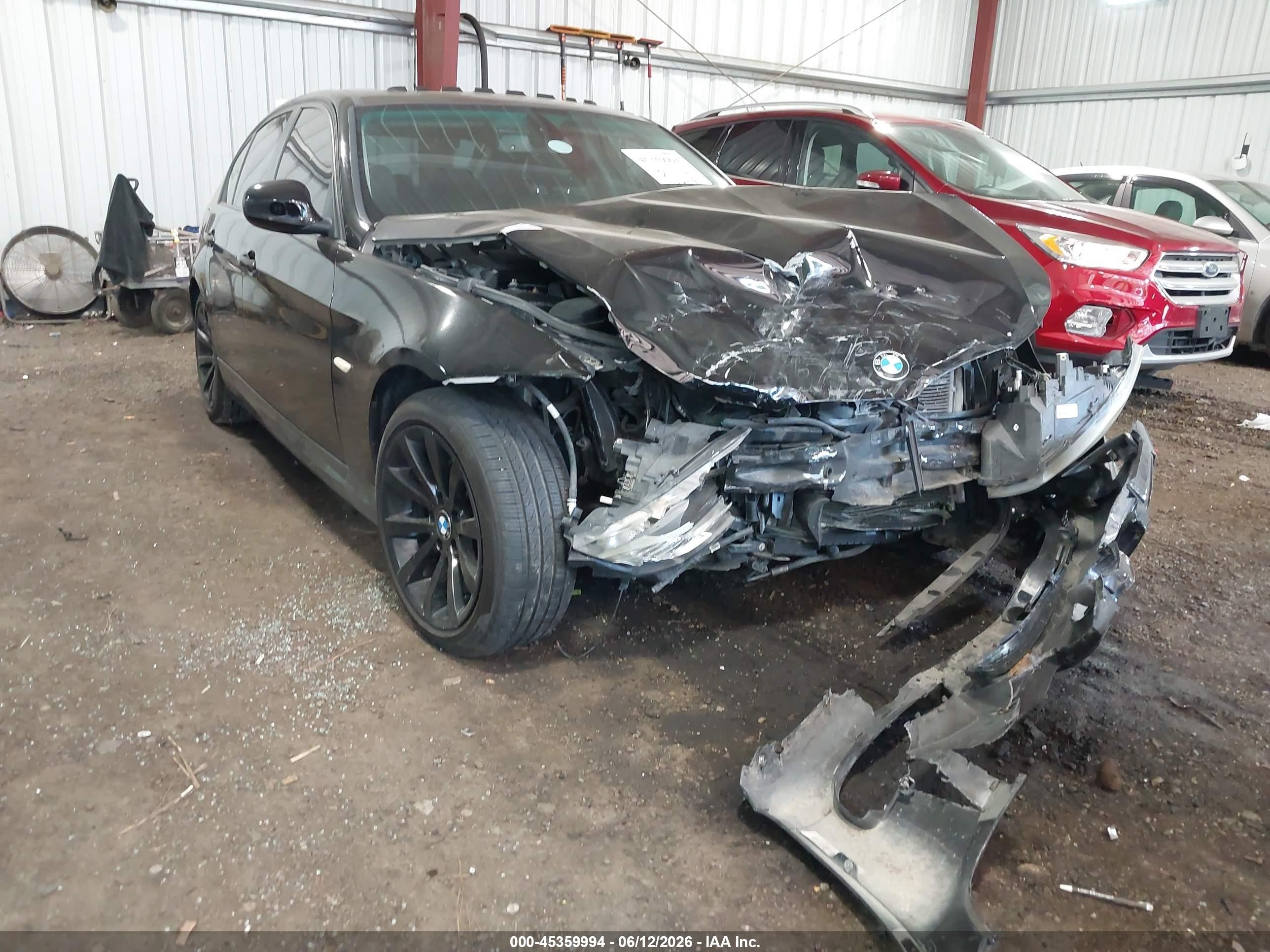 2011 Bmw 328i Xdrive Black vin: WBAPK5C53BA662744