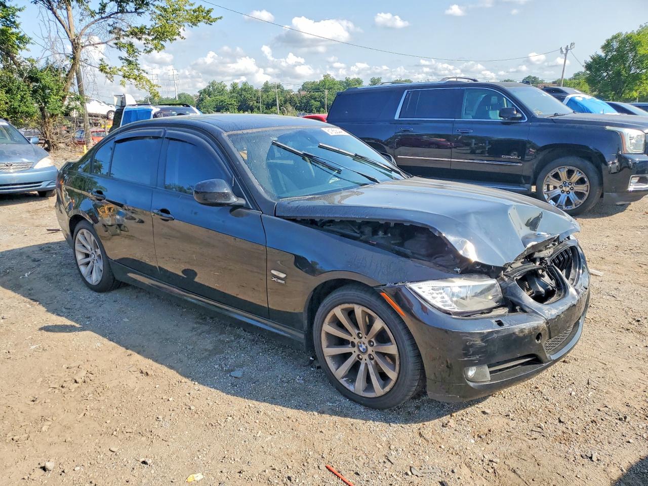 2011 Bmw 328 Xi Sulev Черный vin: WBAPK5C54BA660730