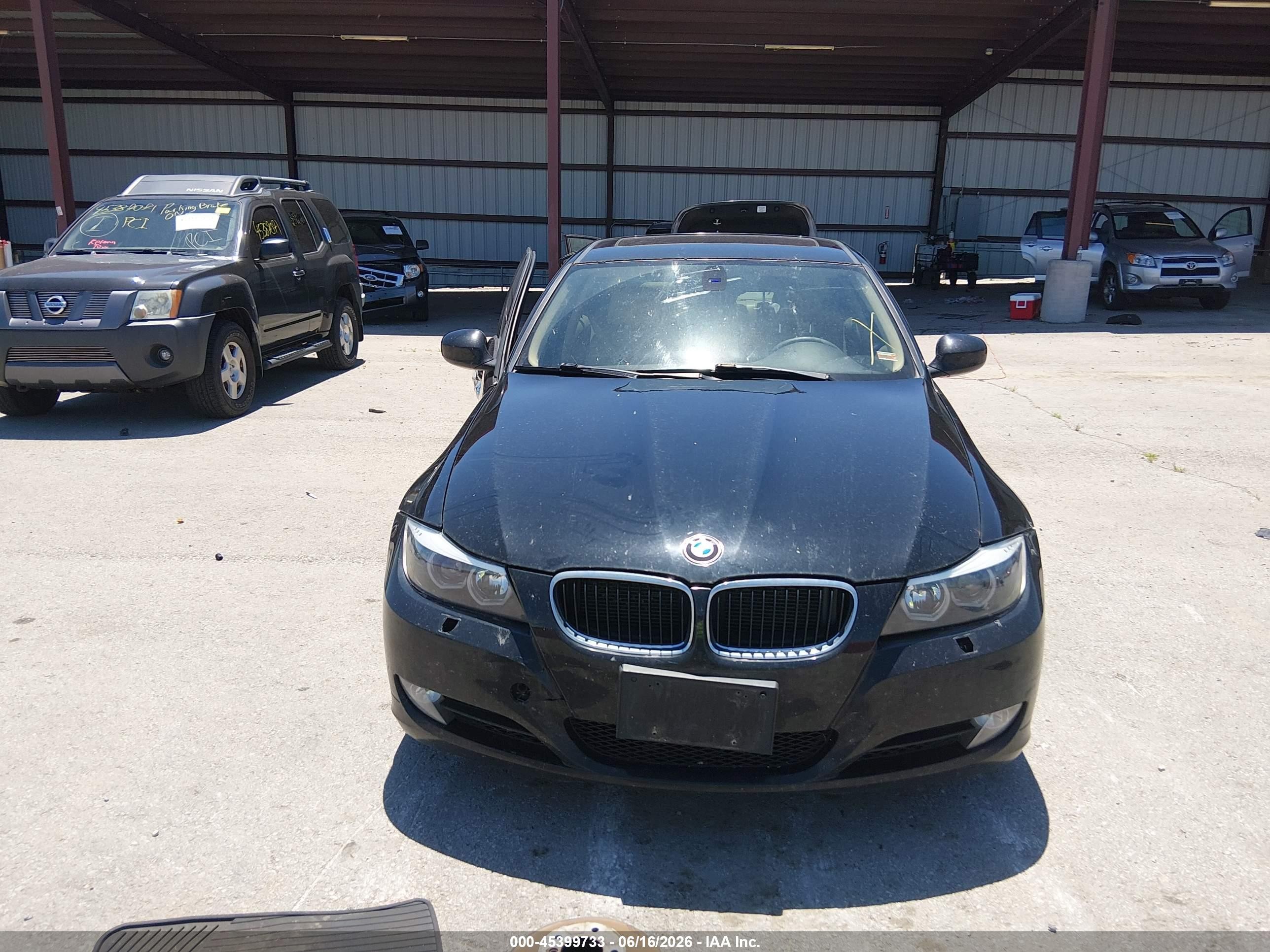 2011 Bmw 328i Xdrive Black vin: WBAPK5C54BF124539