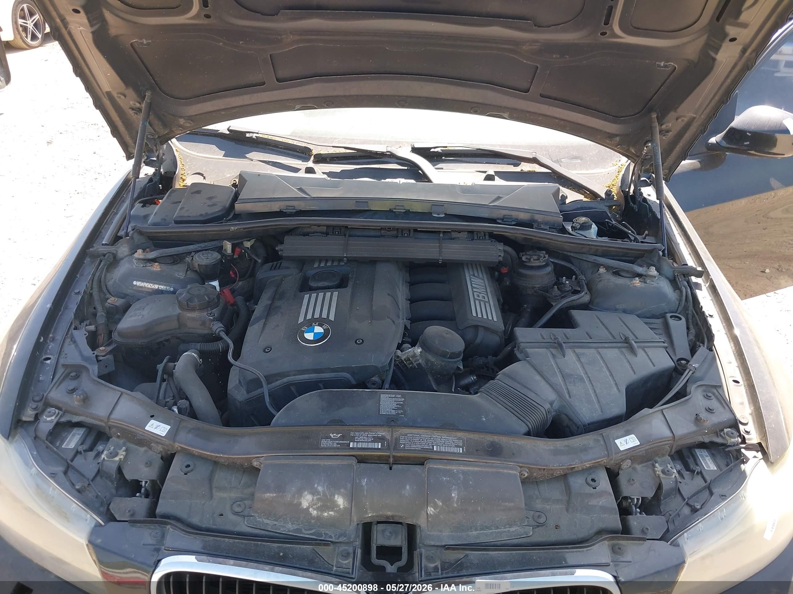 2011 Bmw 328i Xdrive Black vin: WBAPK5C54BF126839