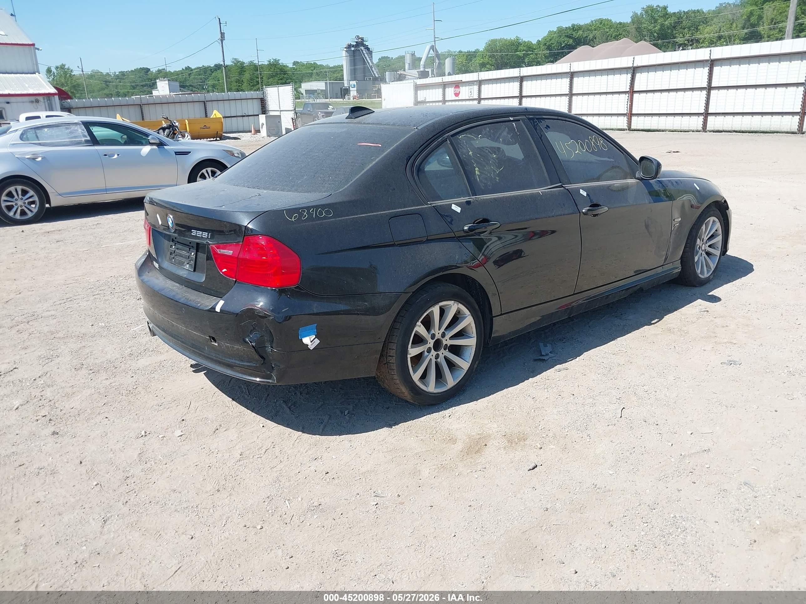 2011 Bmw 328i Xdrive Black vin: WBAPK5C54BF126839