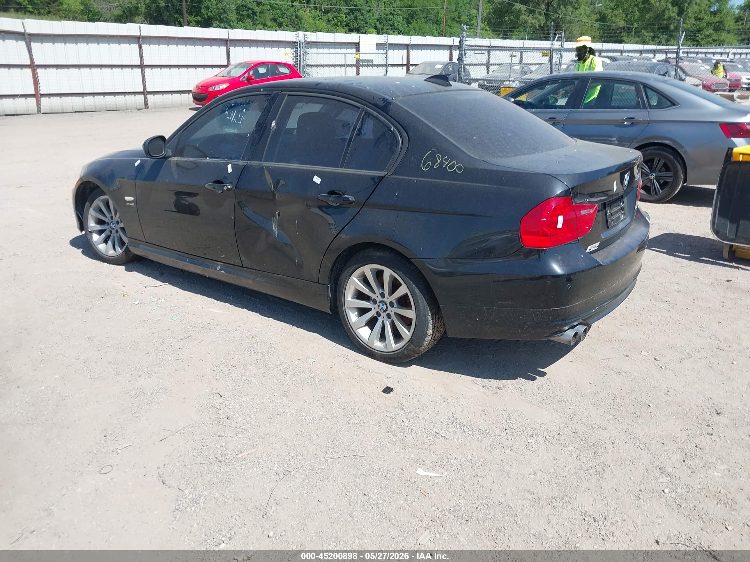 2011 Bmw 328i Xdrive Black vin: WBAPK5C54BF126839