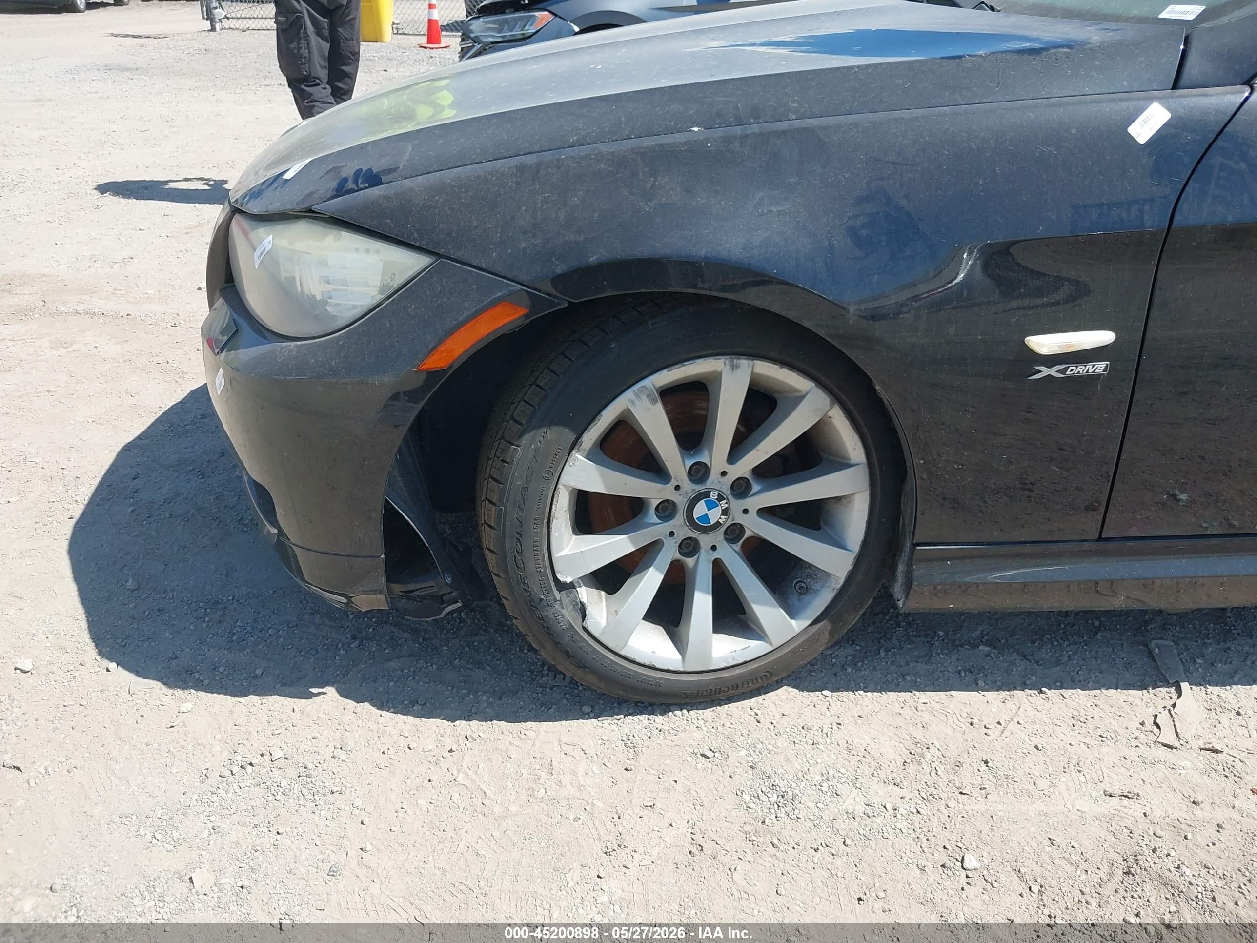 2011 Bmw 328i Xdrive Black vin: WBAPK5C54BF126839