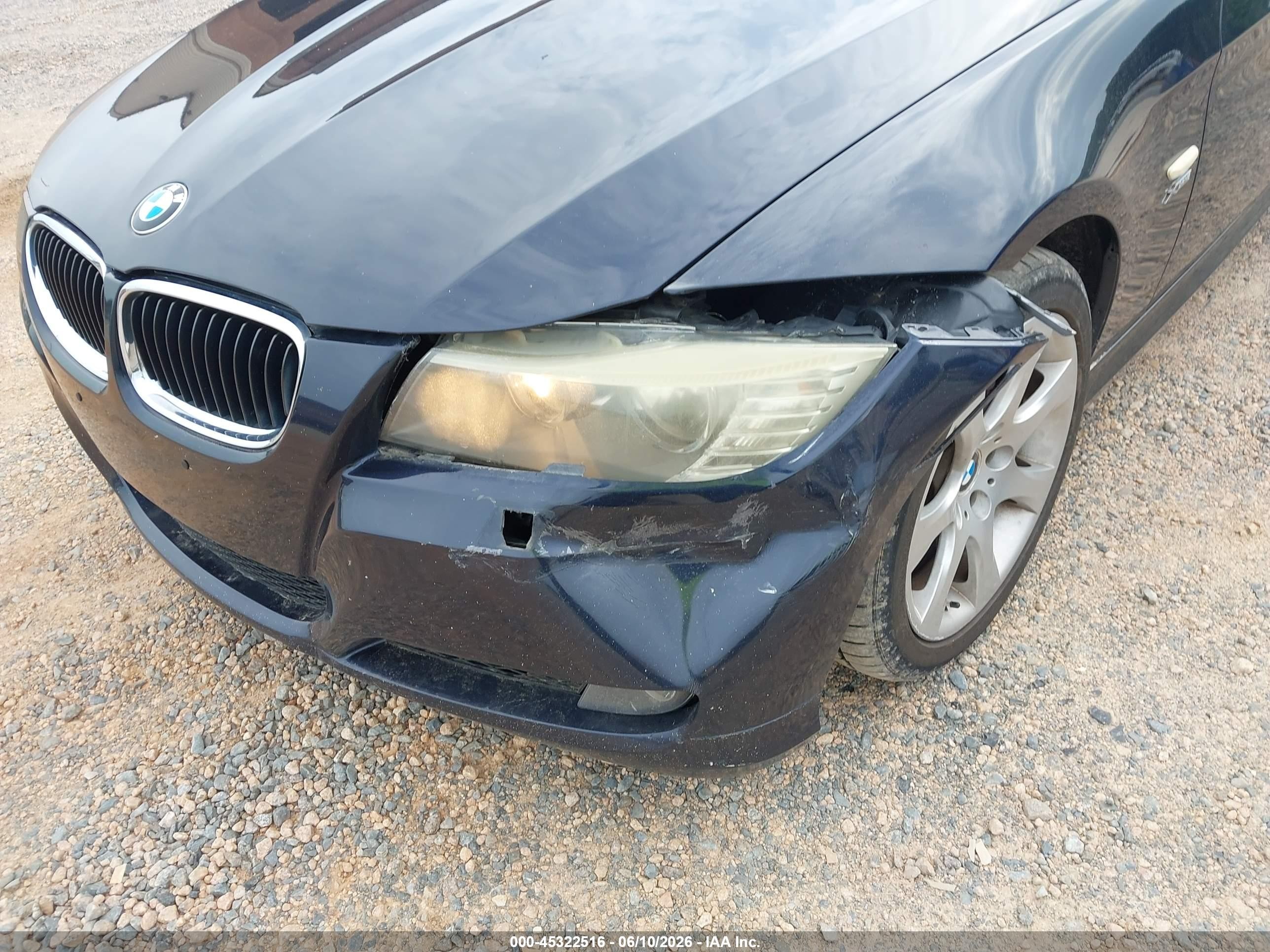 2010 Bmw 328i Xdrive Dark Blue vin: WBAPK5C55AA646849