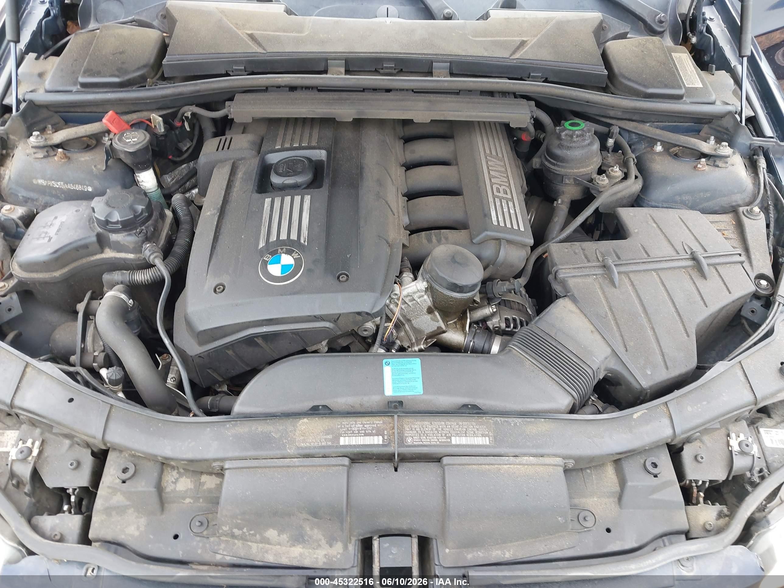 2010 Bmw 328i Xdrive Dark Blue vin: WBAPK5C55AA646849