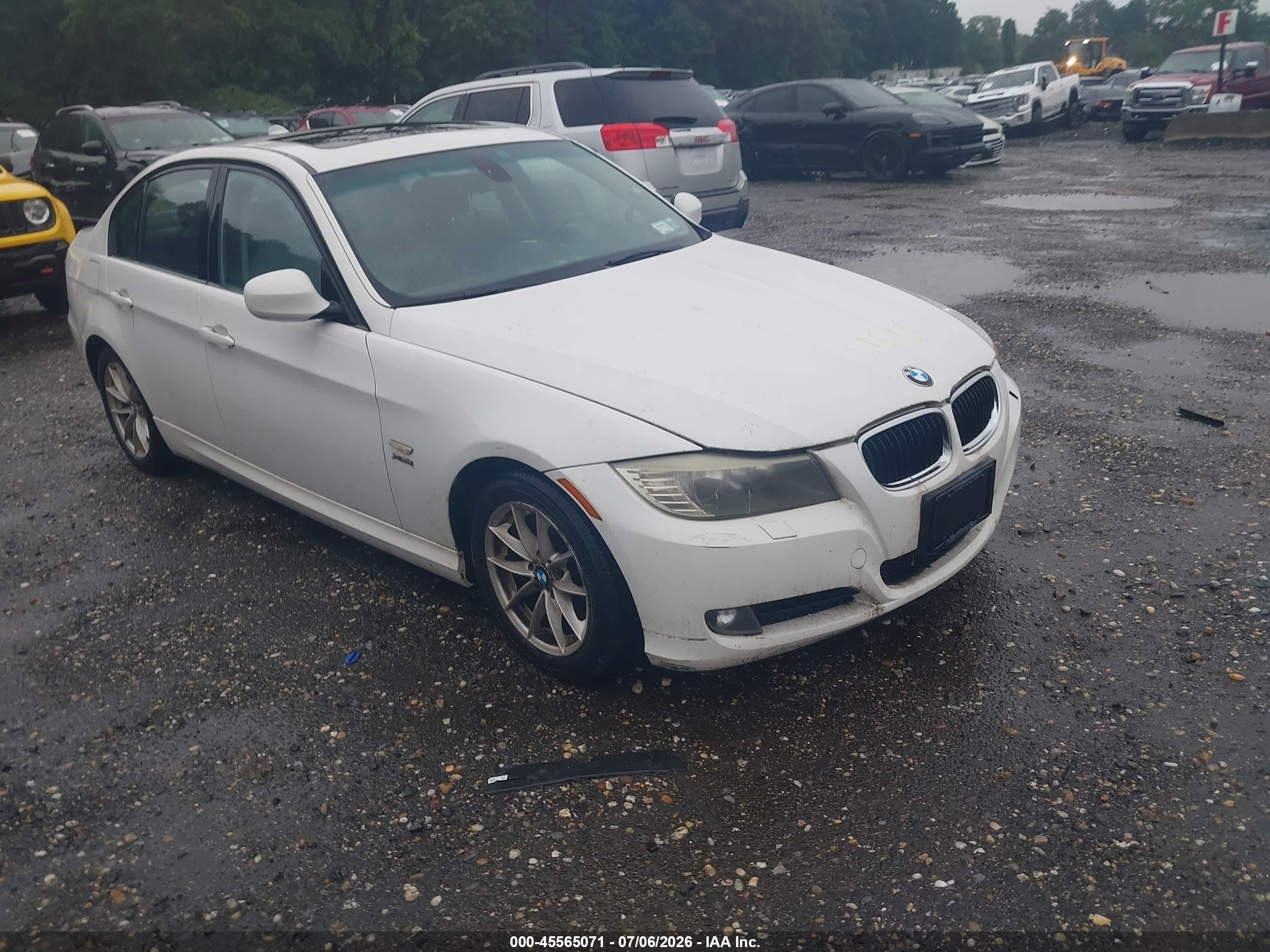 2010 Bmw 328i Xdrive White vin: WBAPK5C55AA648648
