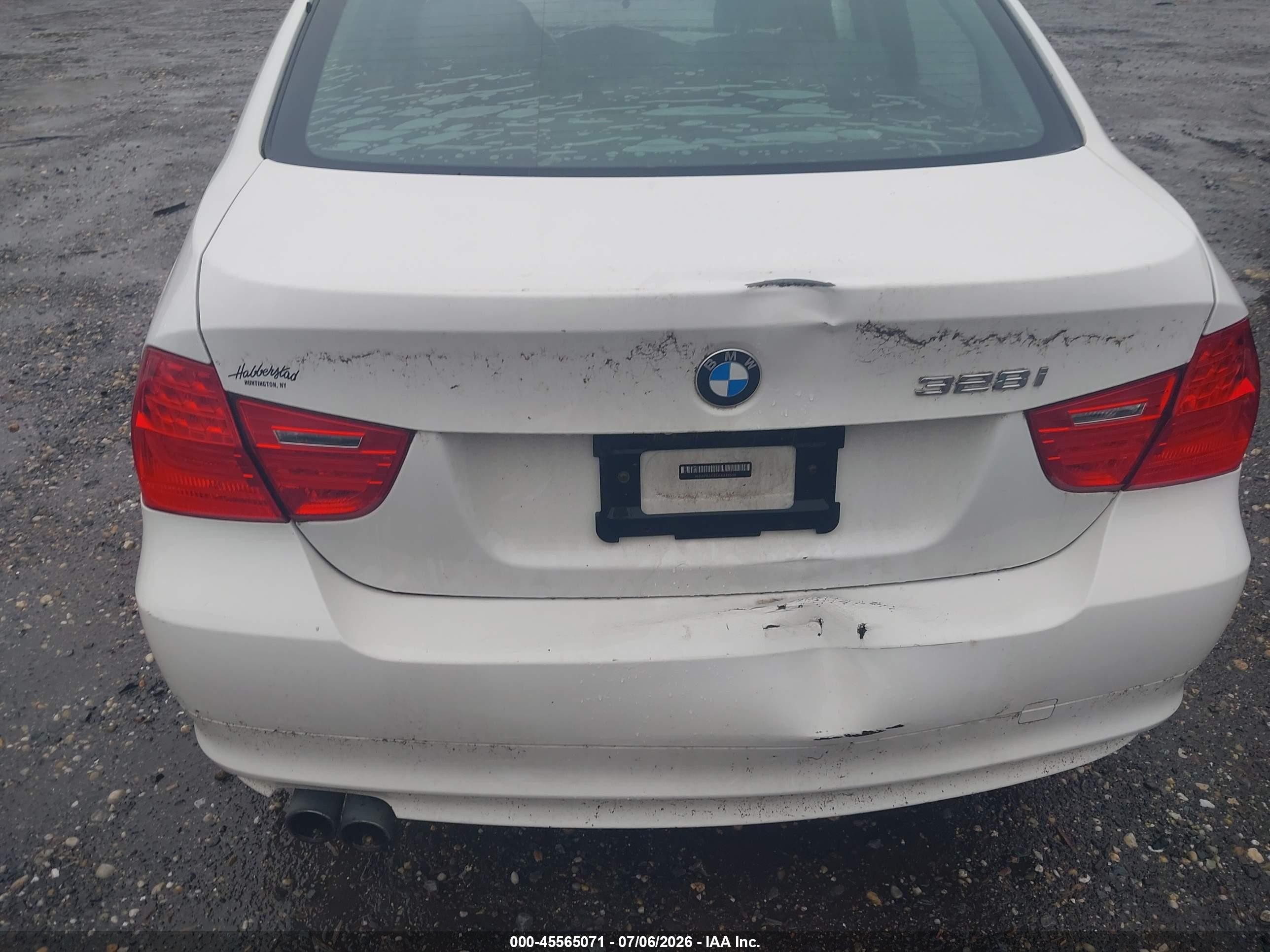 2010 Bmw 328i Xdrive White vin: WBAPK5C55AA648648