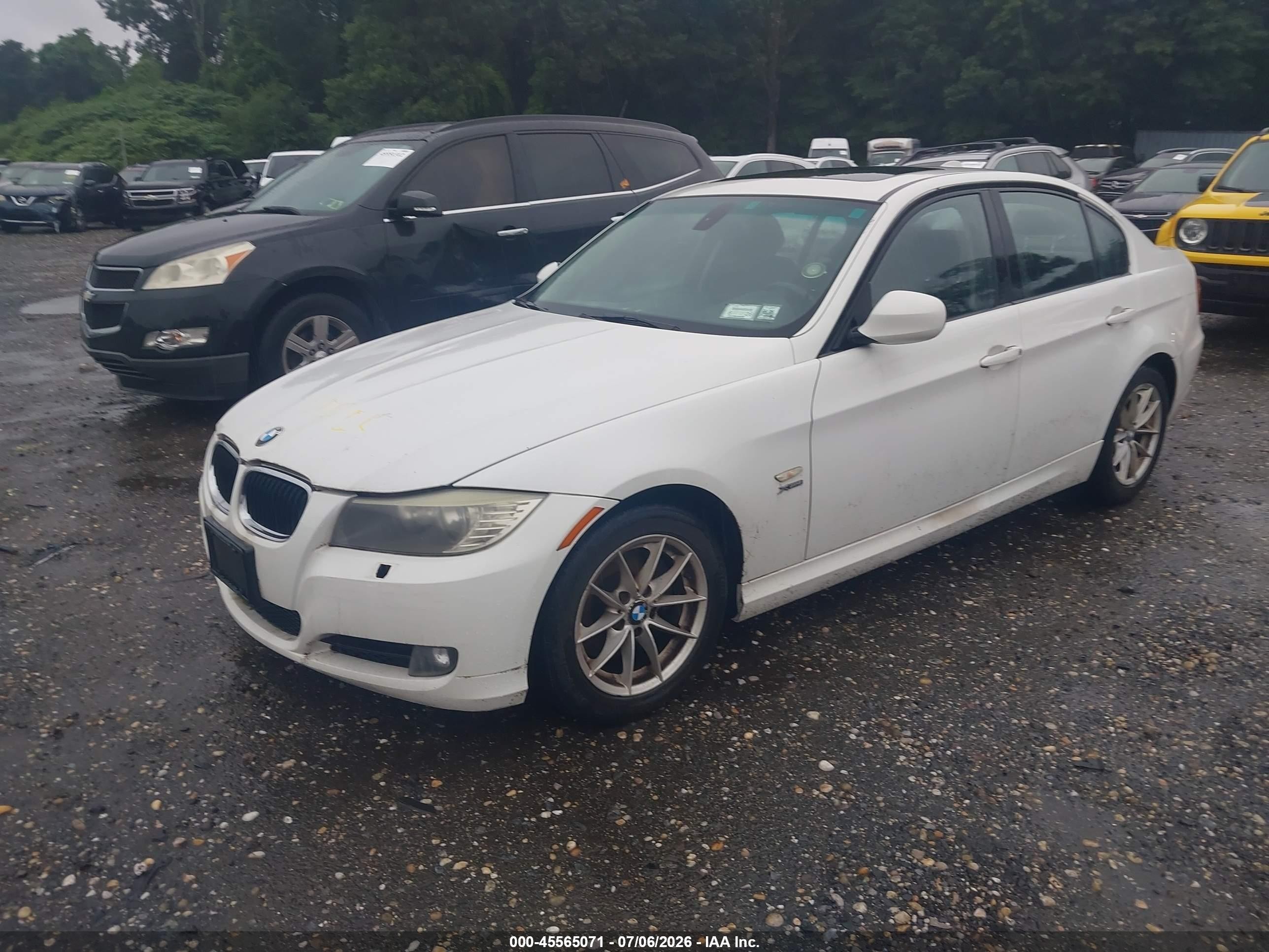 2010 Bmw 328i Xdrive White vin: WBAPK5C55AA648648