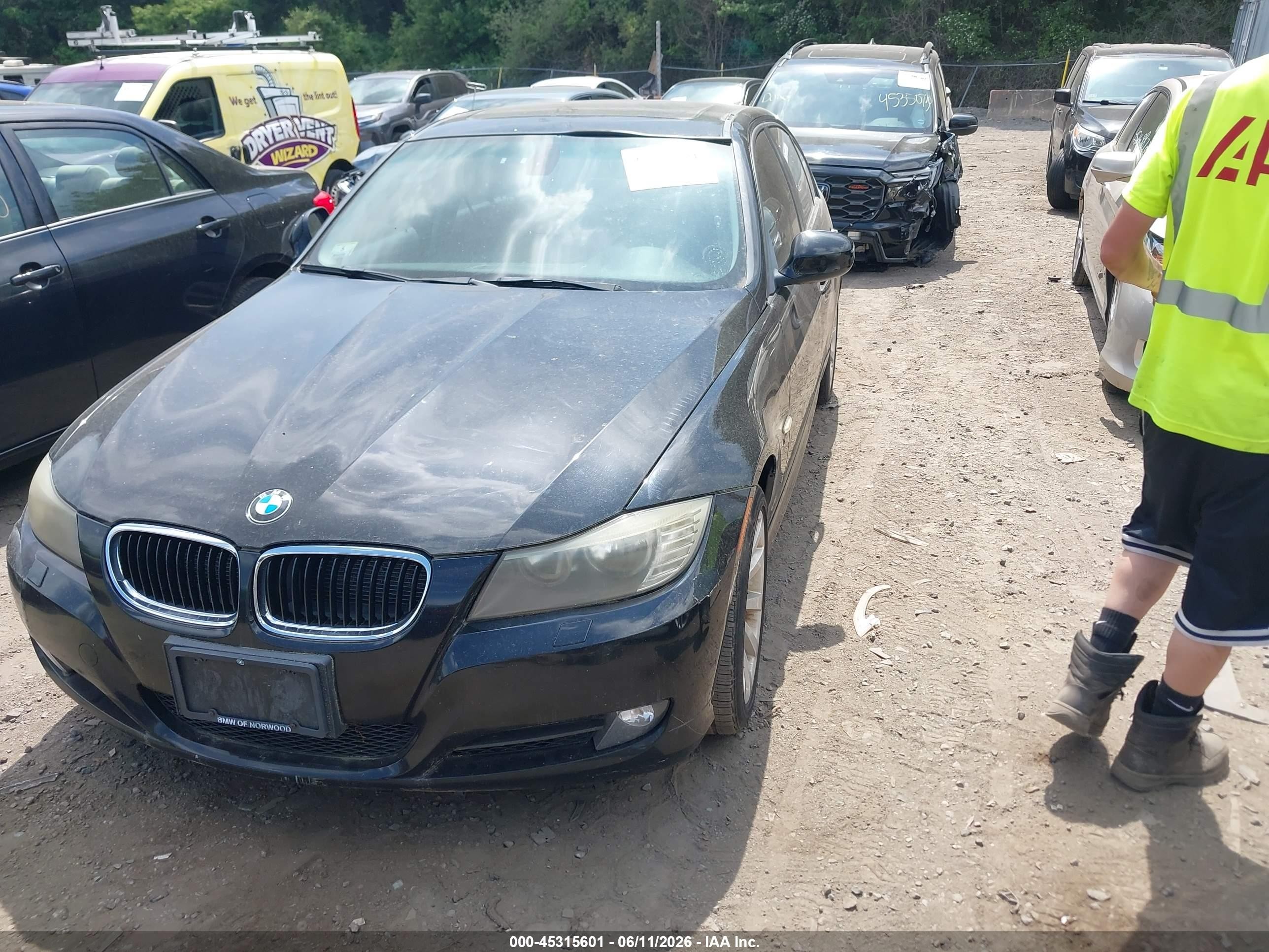 2011 Bmw 328i Xdrive Black vin: WBAPK5C55BA661577